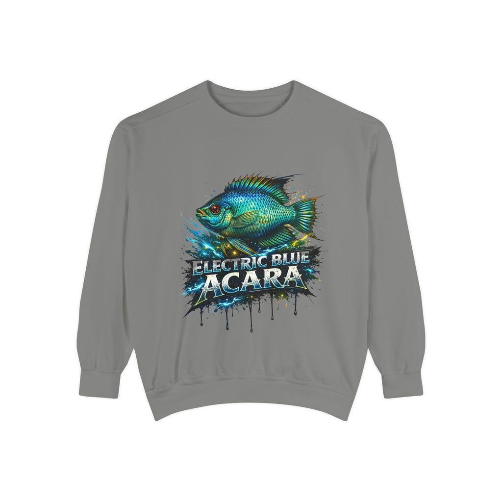 Electric Blue Acara – Garment-Dyed Premium Sweatshirt