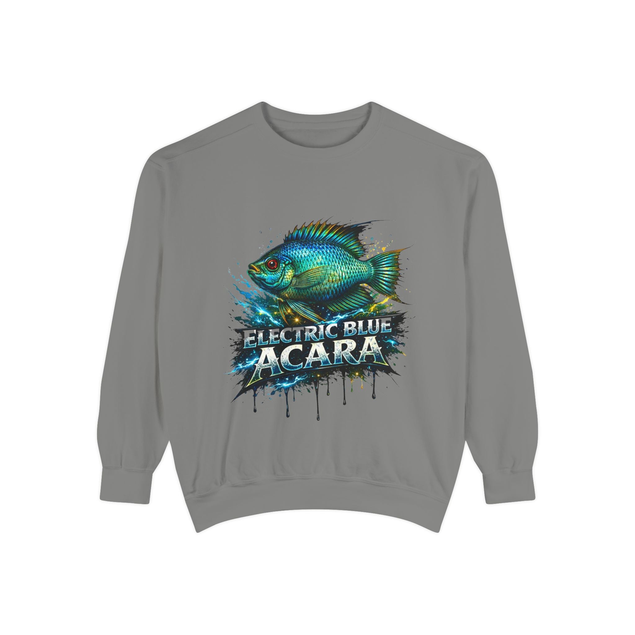 Electric Blue Acara – Garment-Dyed Premium Sweatshirt