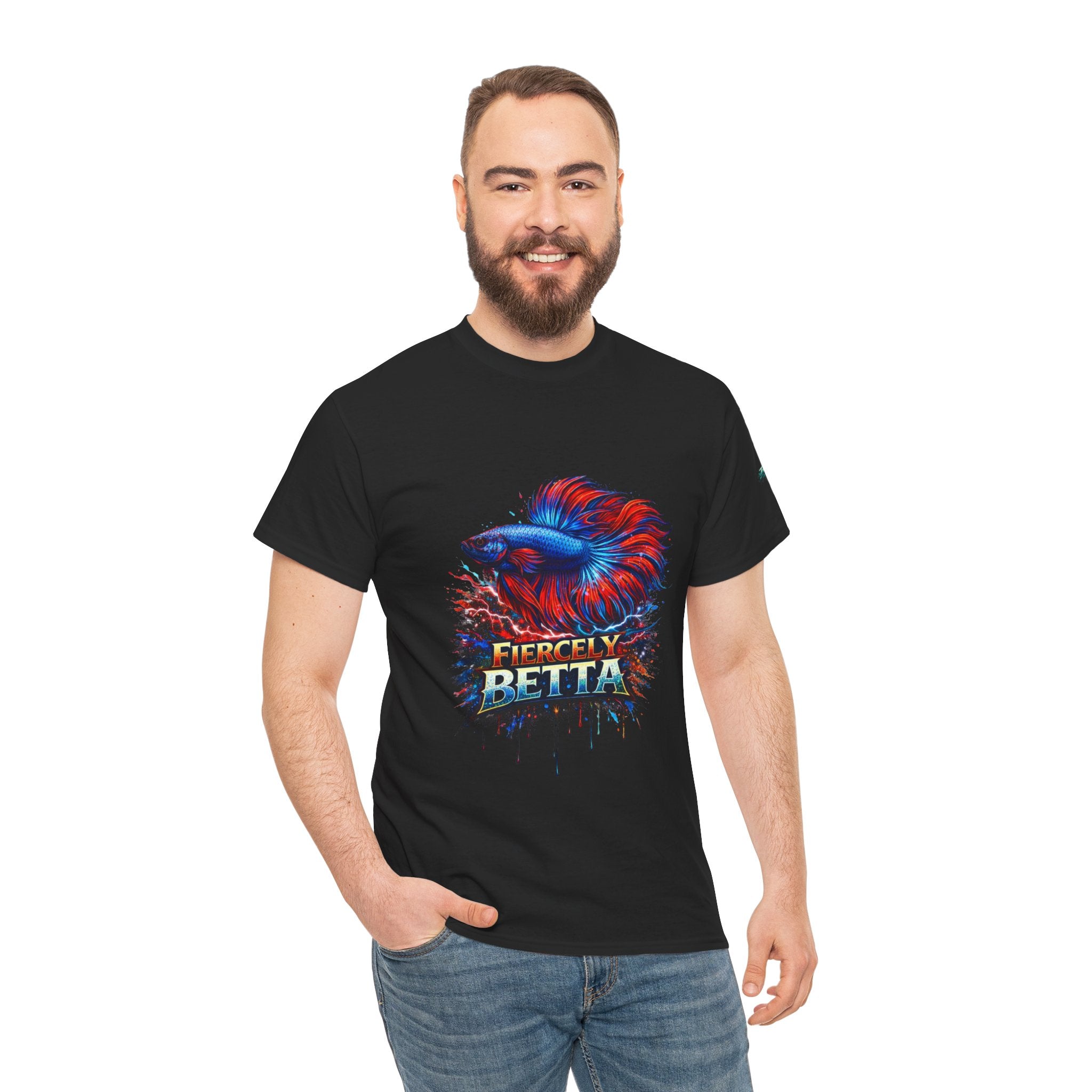 Betta Fish T-Shirt — Fiercely Betta Colorful Aquarium Fish Tee
