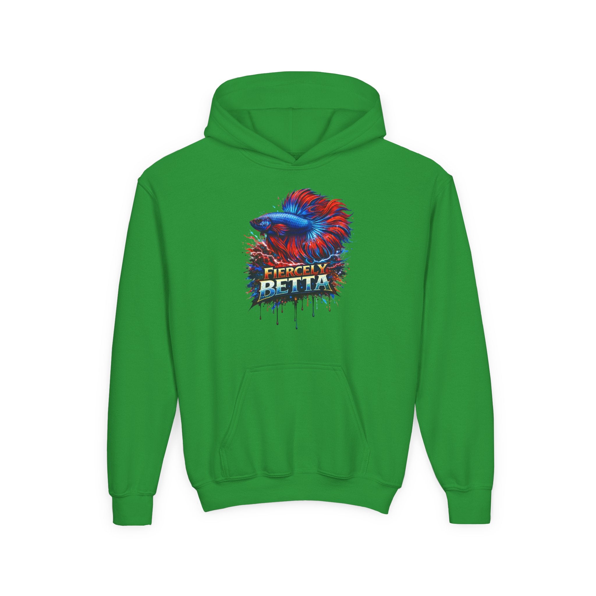 Fiercely Betta – Kids "Neon Flare" Fleece Hoodie