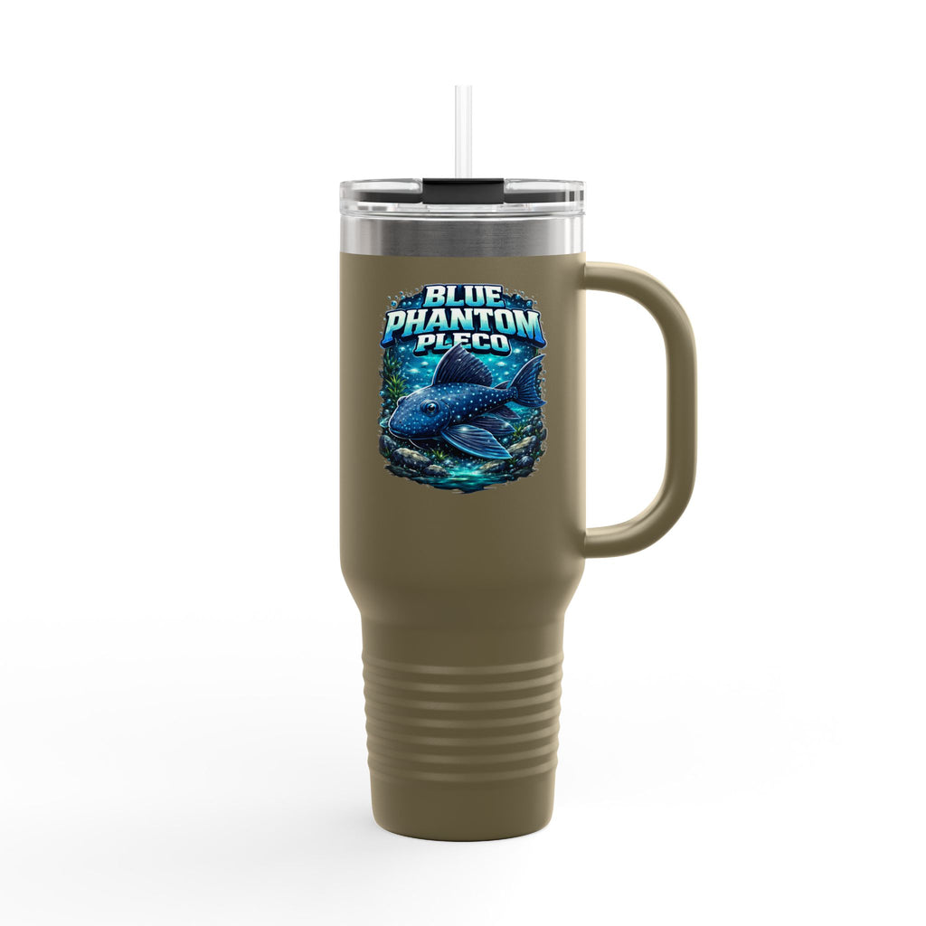 Blue Phantom Pleco L-128 – 40oz Premium Insulated Travel Mug, 40oz