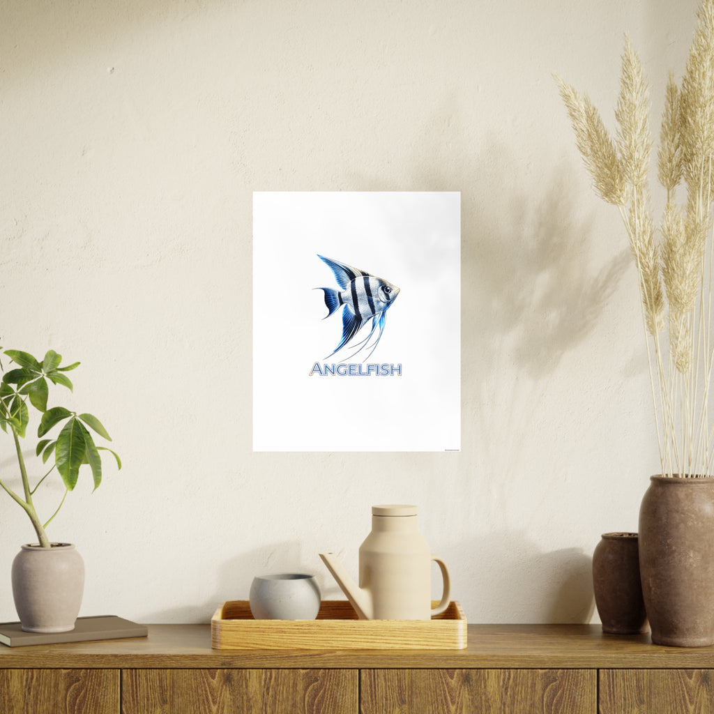 Angelfish – Premium Satin Photo Art Poster