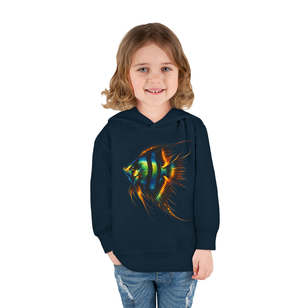 Toddler Hoodie with Colorful Angelfish Graphic