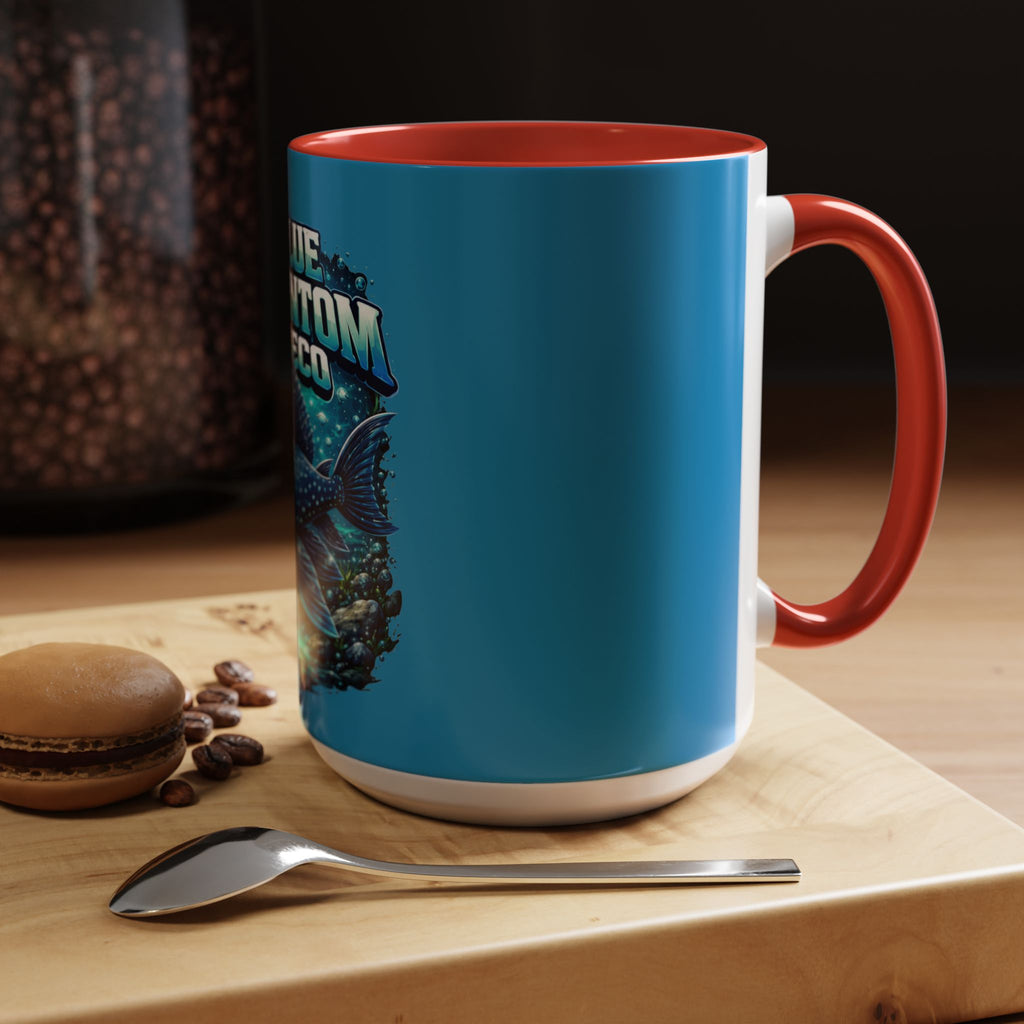 Blue Phantom Pleco Accent Coffee Mug – Aquarium Fish Lover Gift (11/15oz)