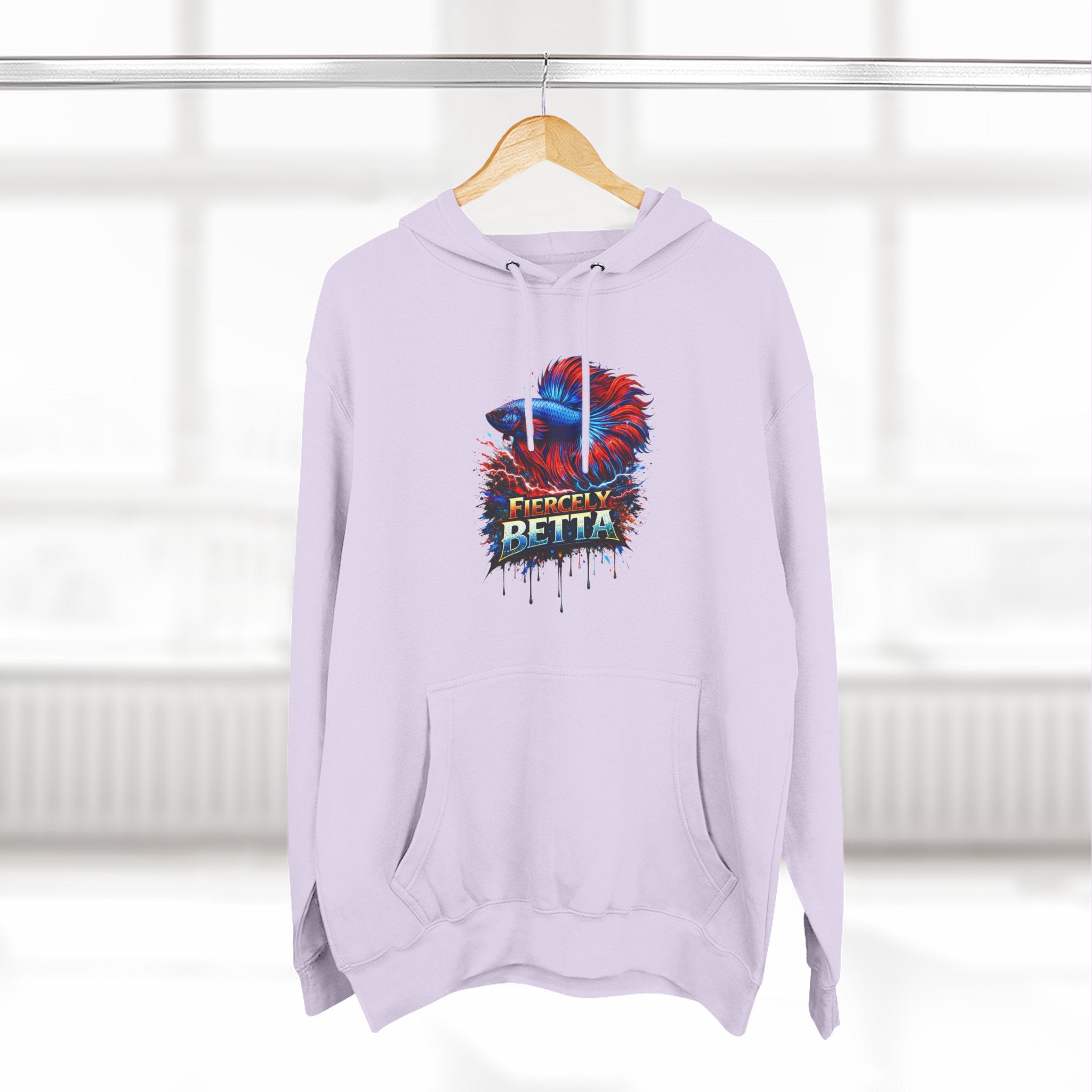 Fiercely Betta – Premium "Neon Flare" 3-End Fleece Hoodie