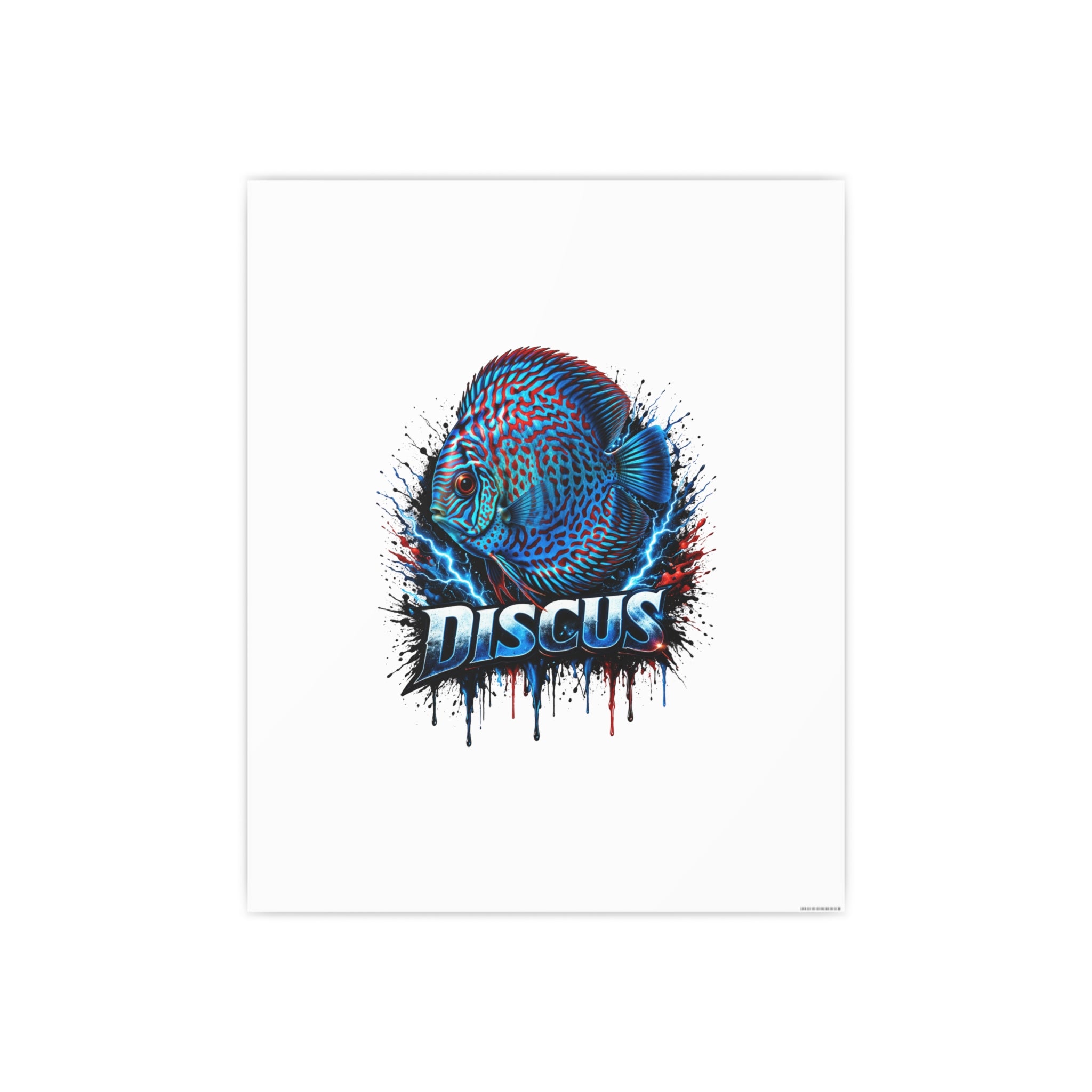 Discus Fish Art Poster — Vibrant Aquarium Wall Print