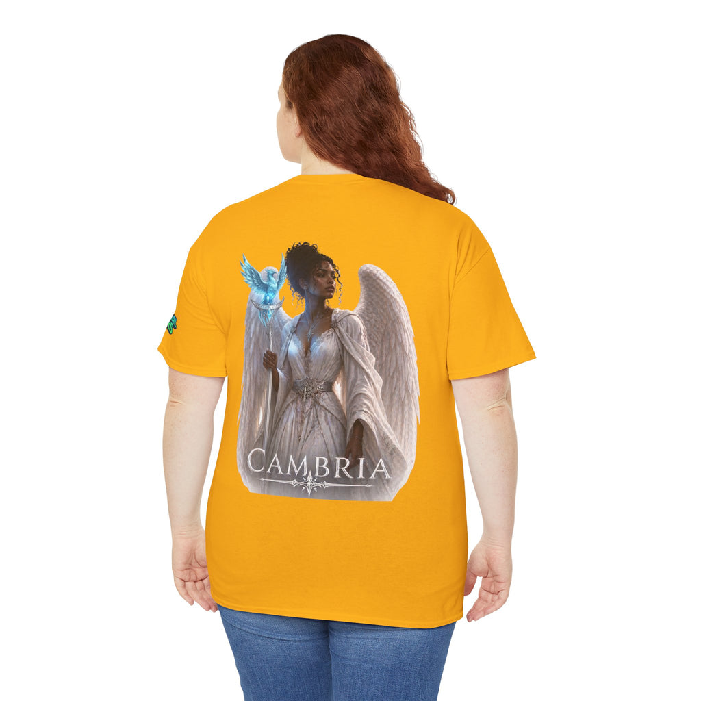 The Eternal Wars Graphic Tee – "Cambria" Winged Warrior Shirt