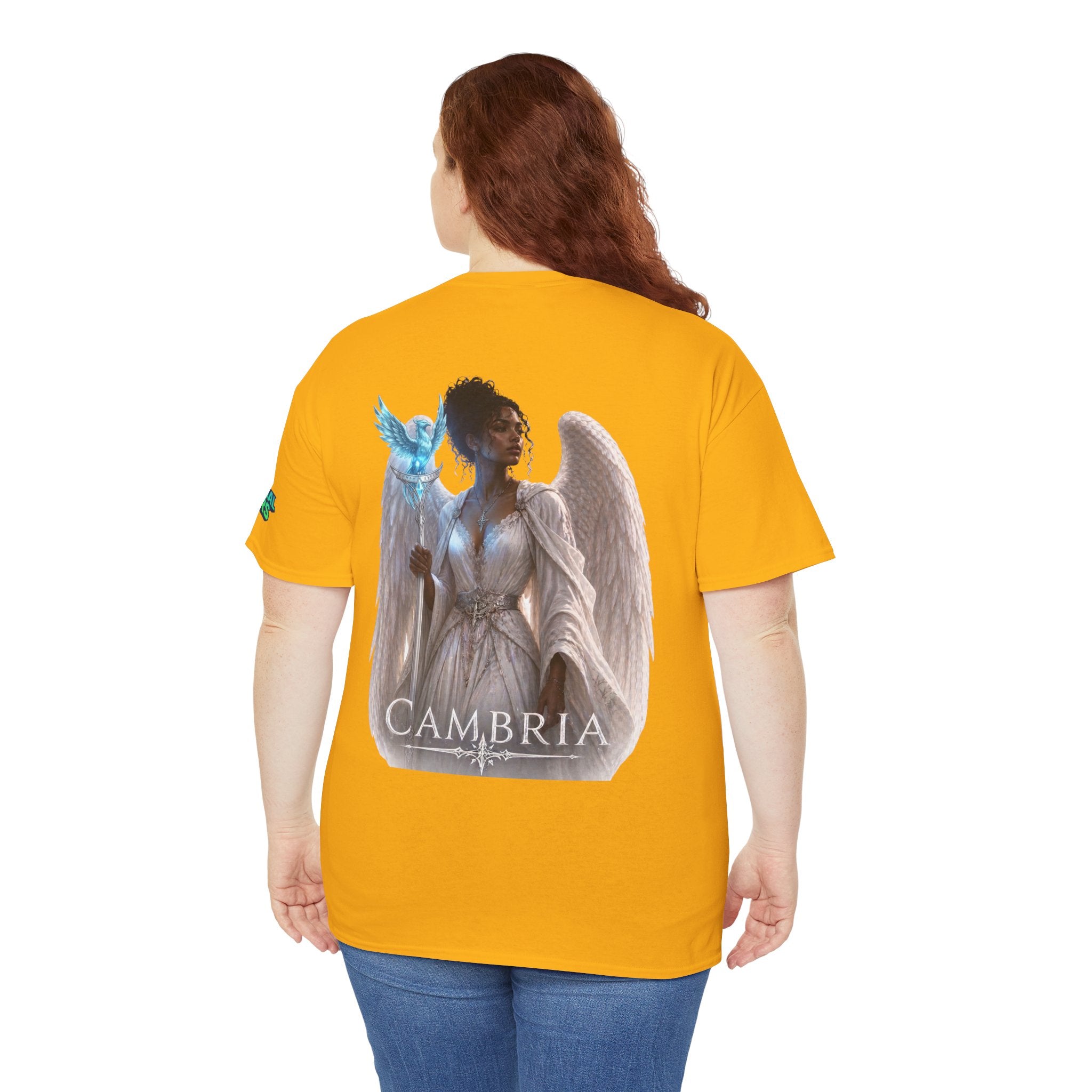 The Eternal Wars Graphic Tee – "Cambria" Winged Warrior Shirt