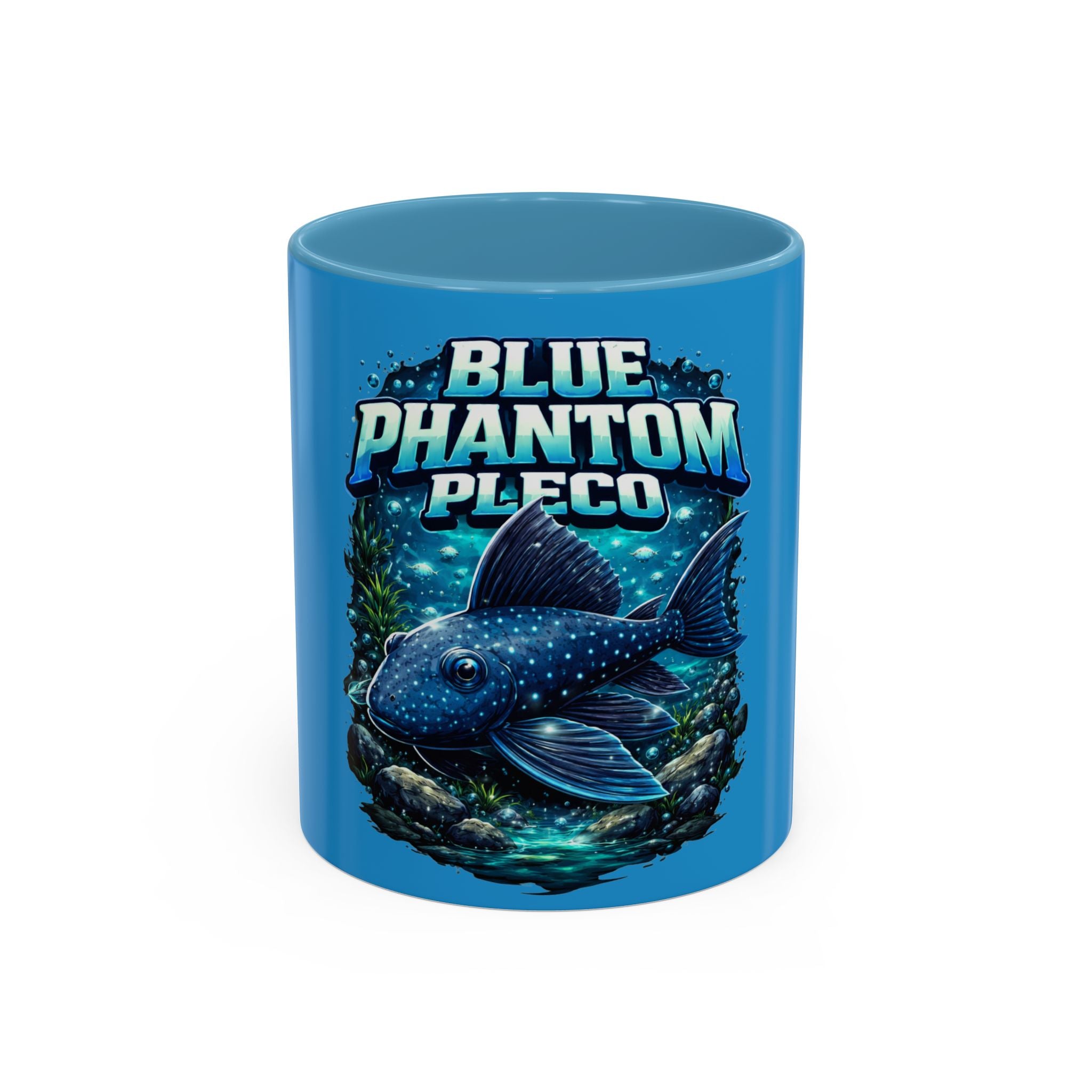 Blue Phantom Pleco Accent Coffee Mug – Aquarium Fish Lover Gift (11/15oz)