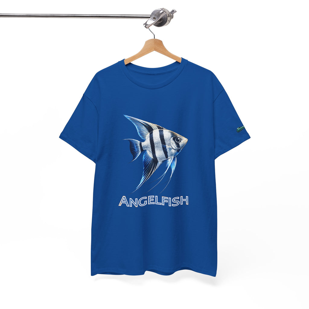 Angelfish Graphic Tee — Blue Tropical Fish Shirt