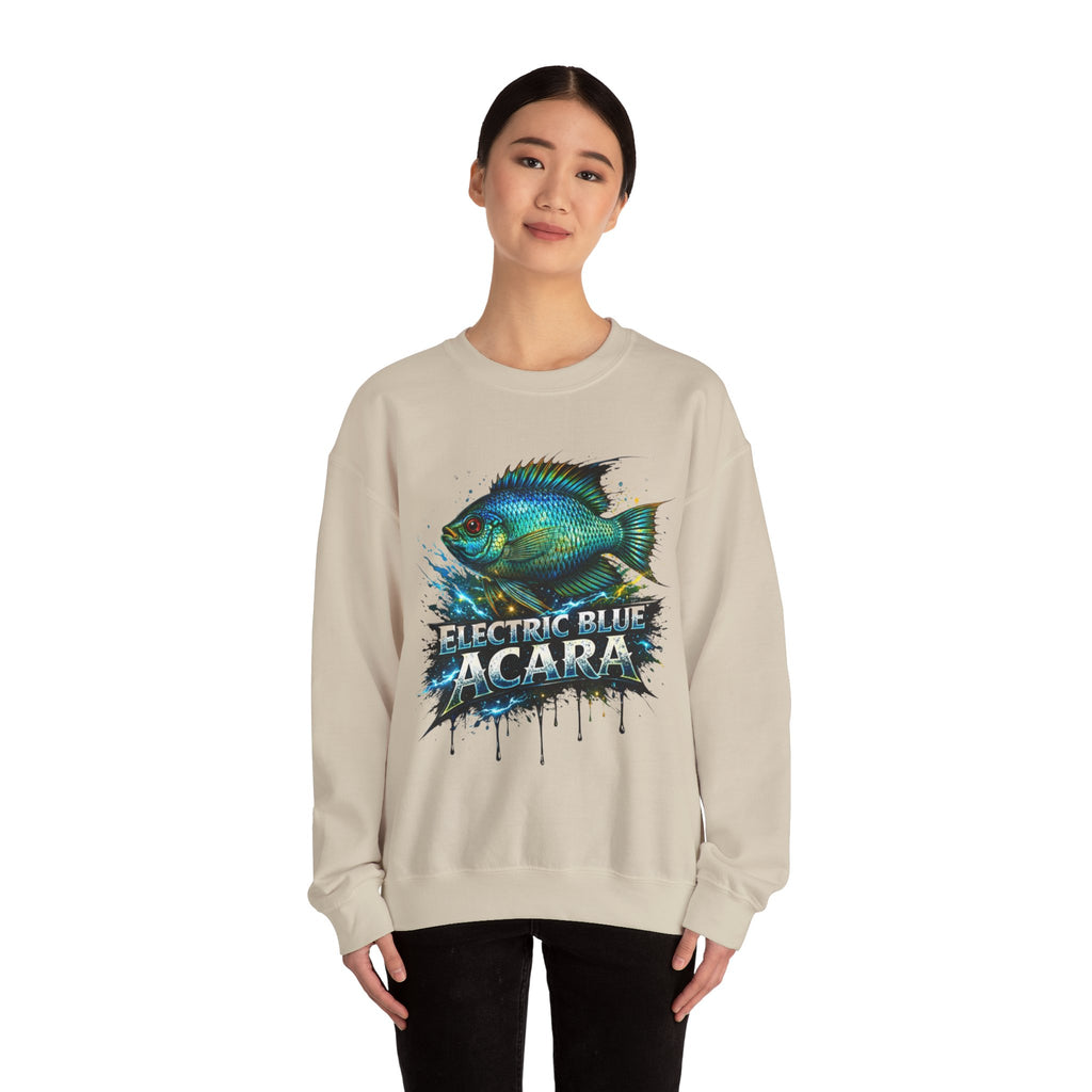 Electric Blue Acara – Heavy Blend™ Crewneck Sweatshirt