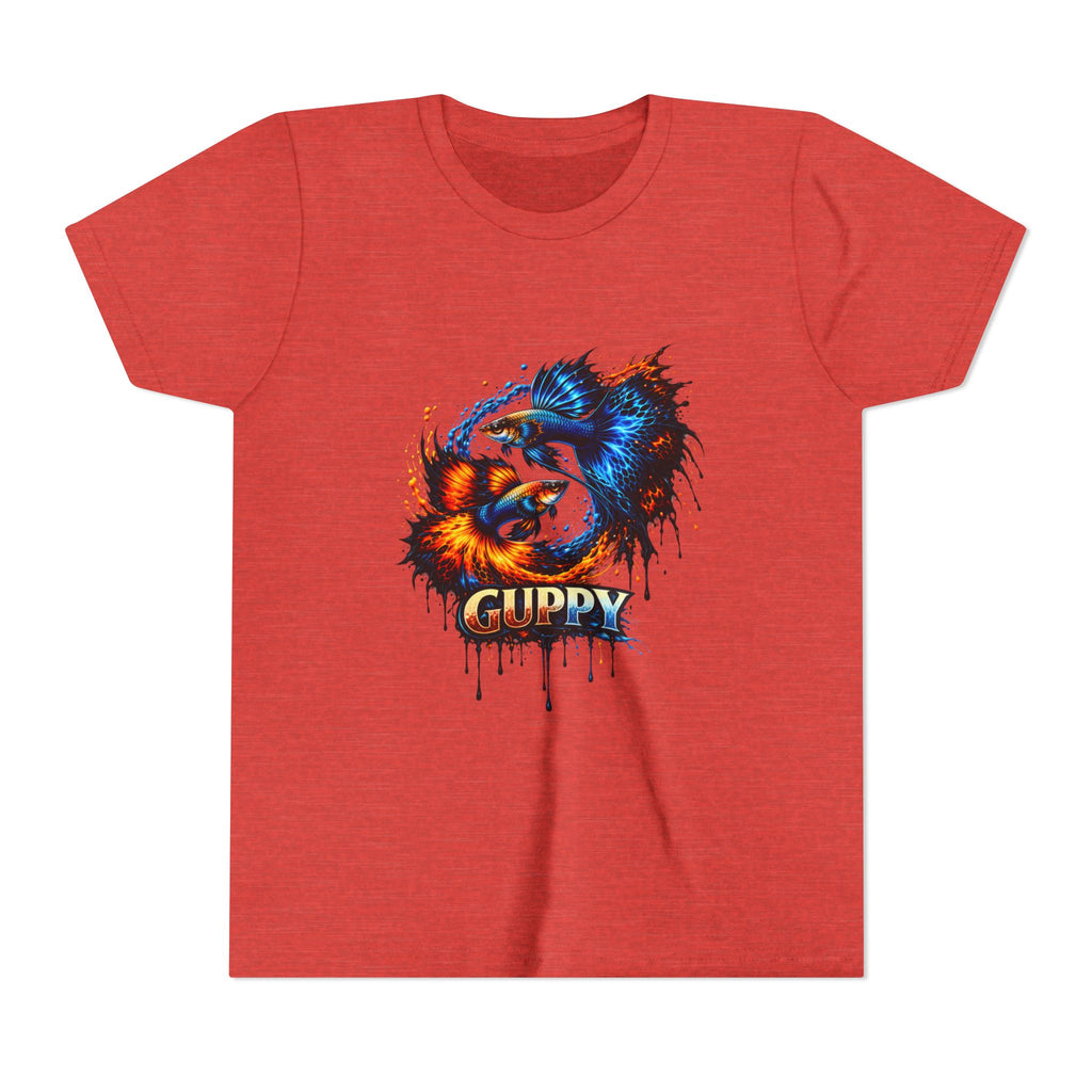 Fire & Ice Guppy – Youth "Neon Flare" Premium Tee