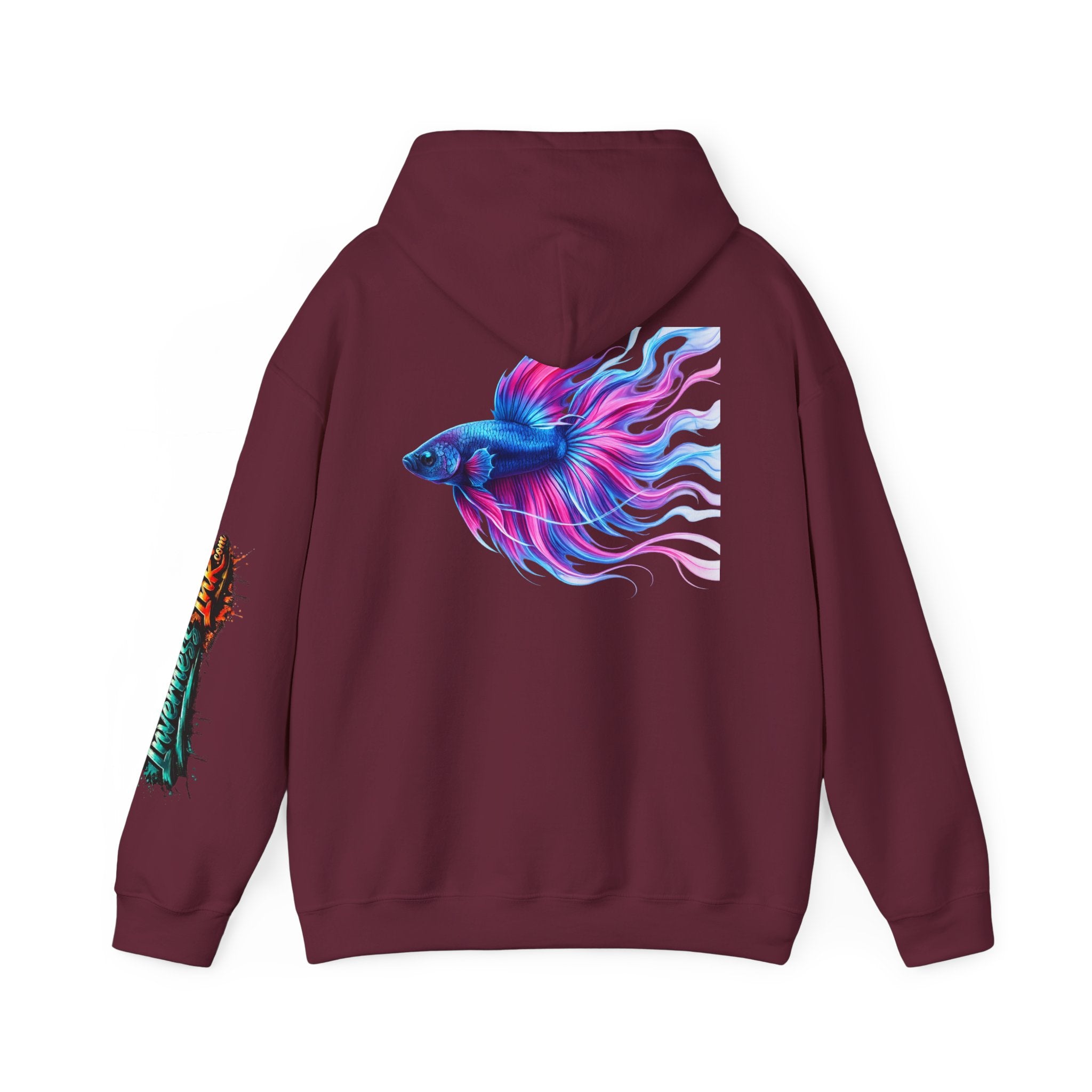 Electric Paint Betta — Artisan Series Hoodie — Inverness Ink Graphic Pullover