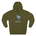 Angelfish Graphic Hoodie — Blue Aquarium Fish Pullover