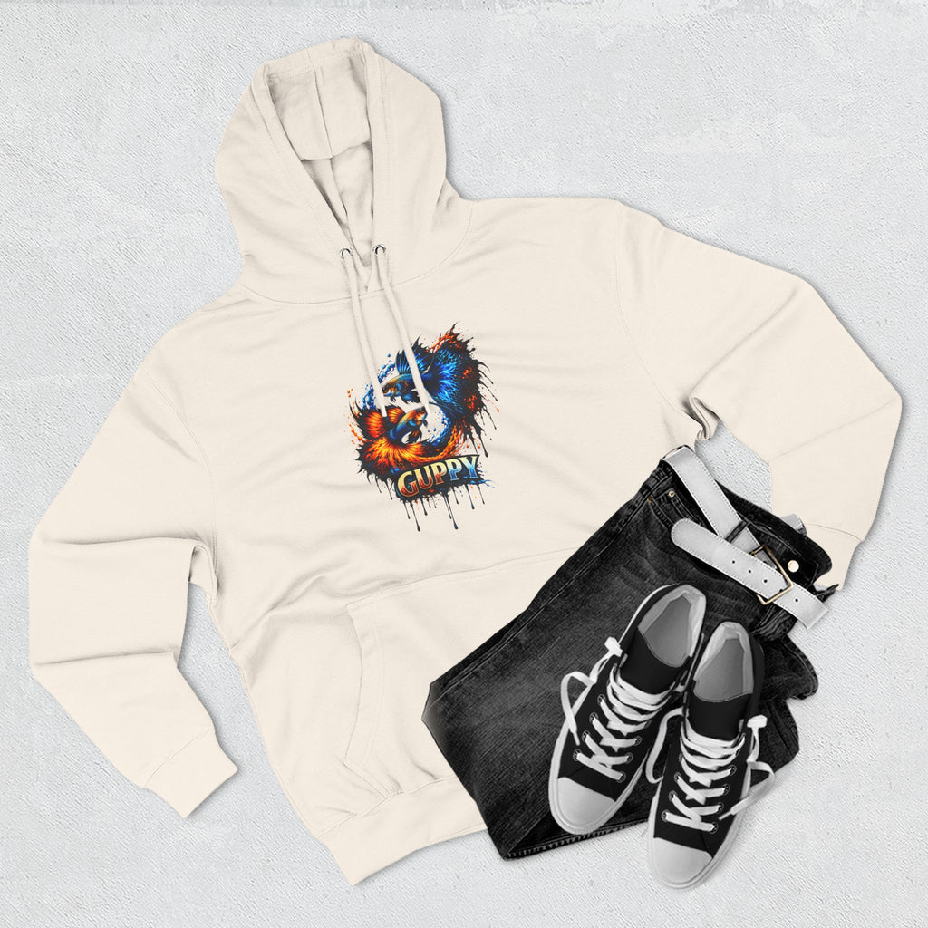 Fire & Ice Guppy – Premium Three-Panel Fleece Hoodie