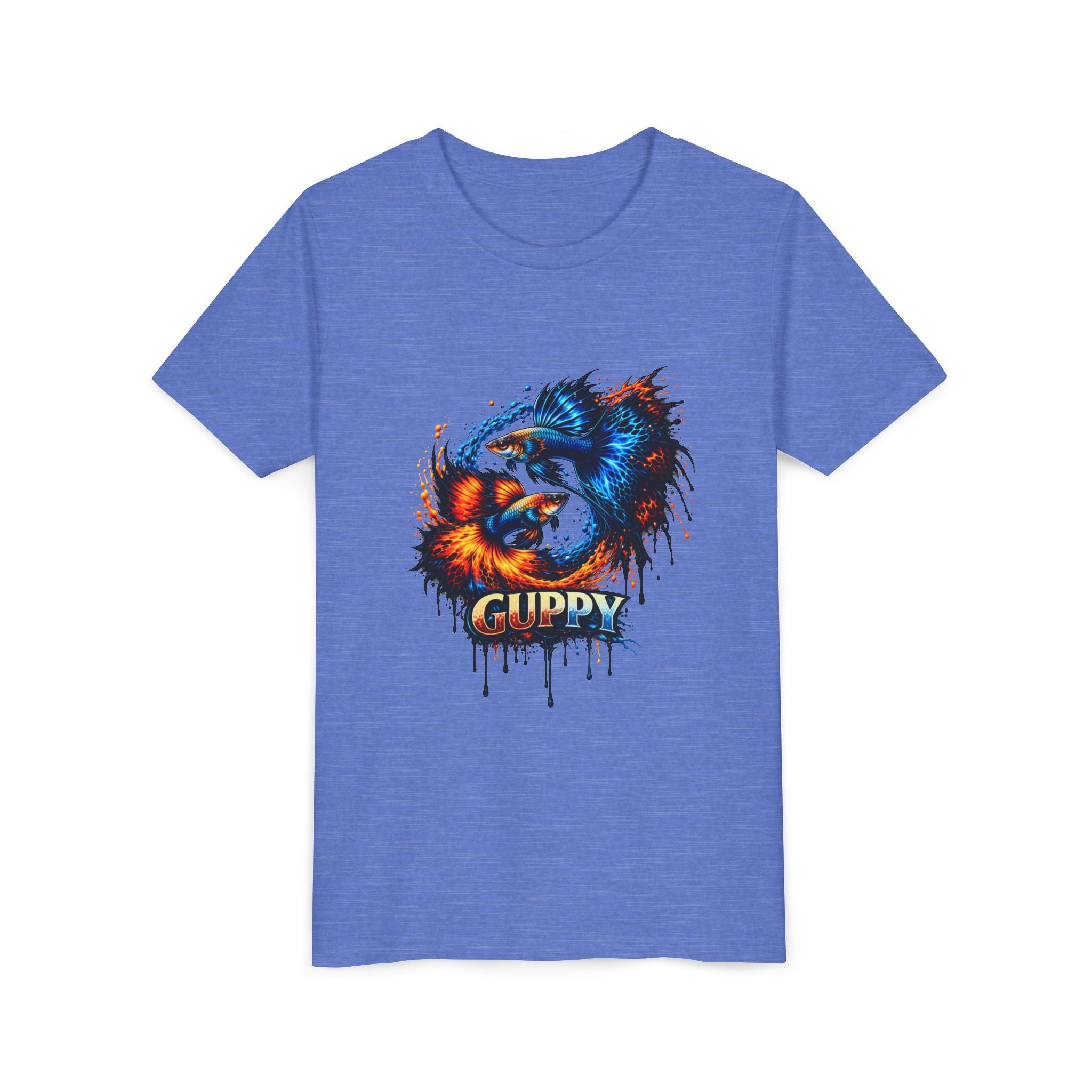 Fire & Ice Guppy – Youth "Neon Flare" Premium Tee