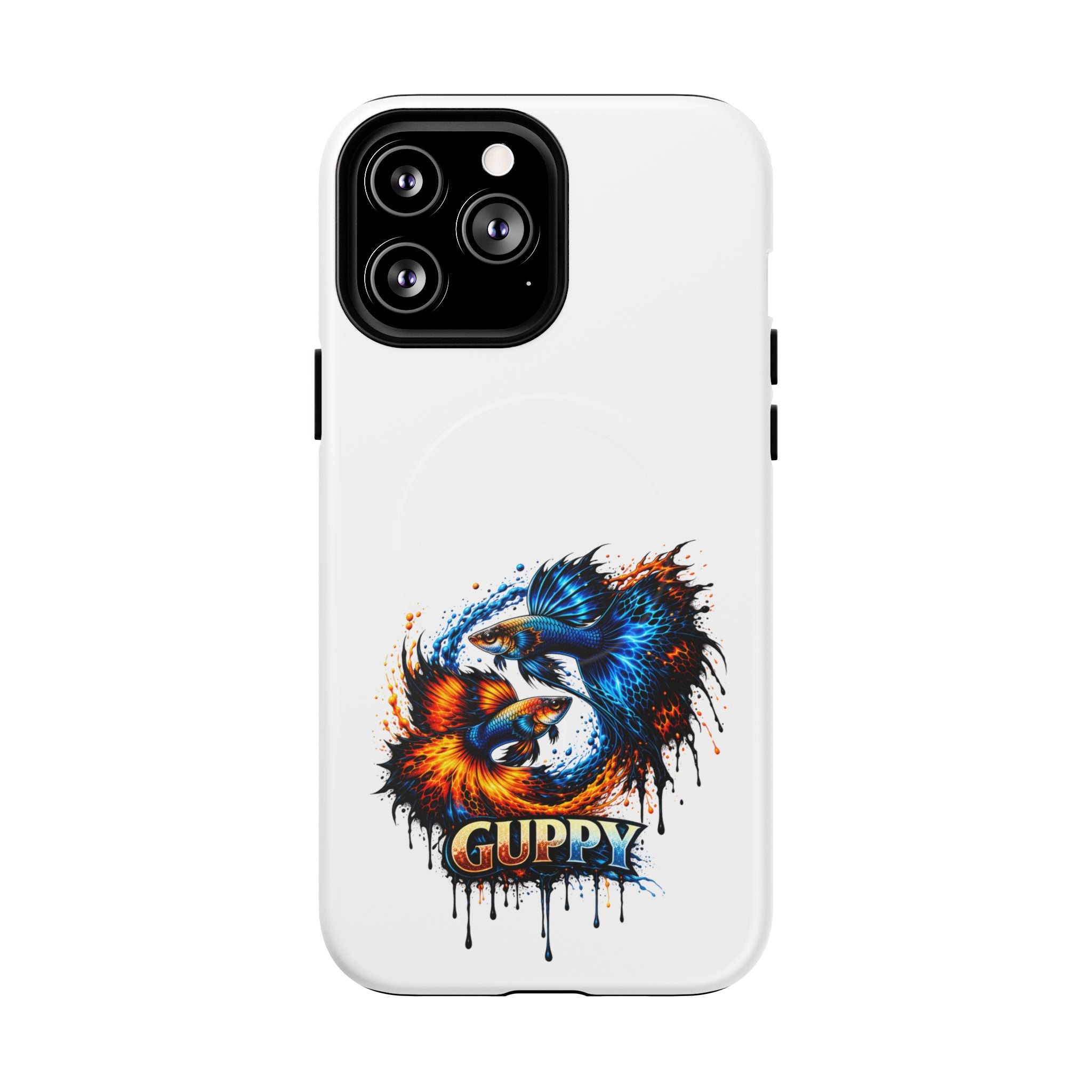 Fire & Ice Guppy – "Neon Flare" Magnetic Impact Case