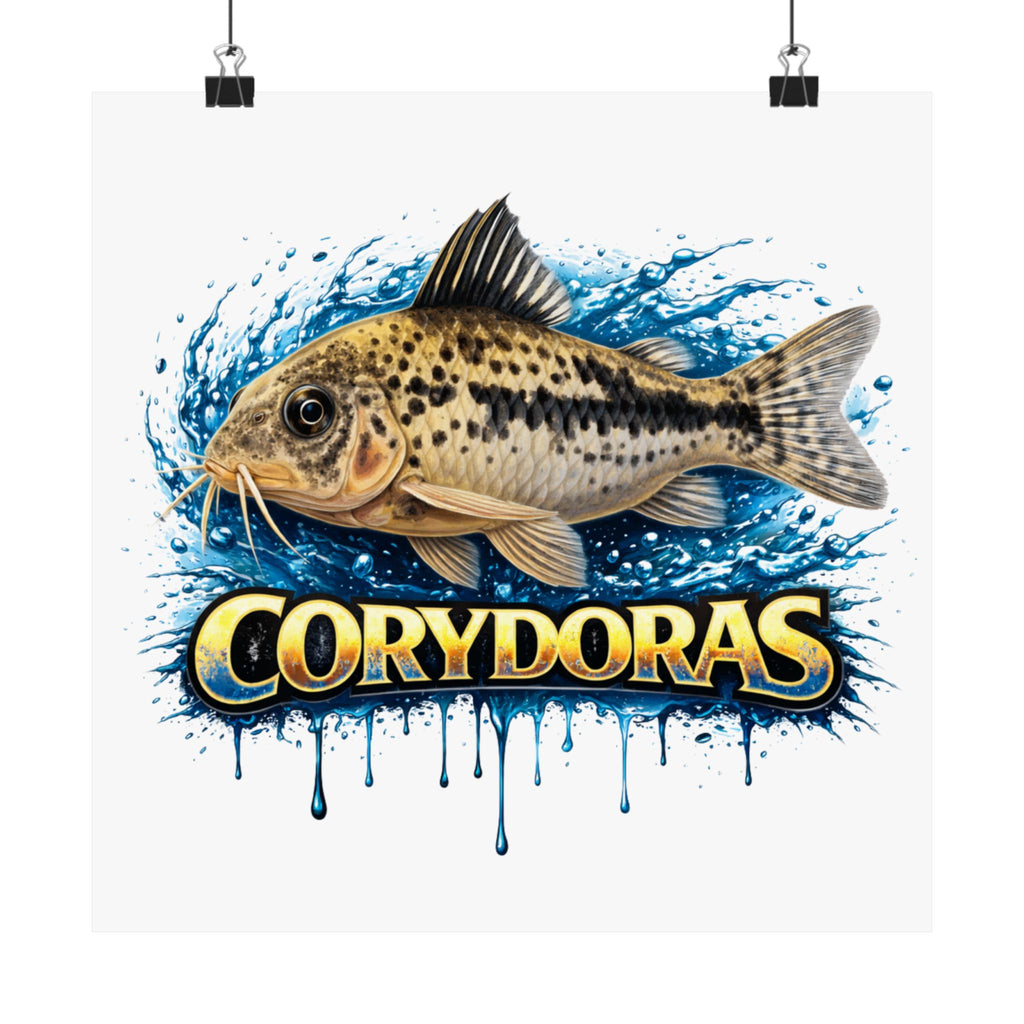 Corydoras Fish Matte Poster — Aquarium Lover Wall Art
