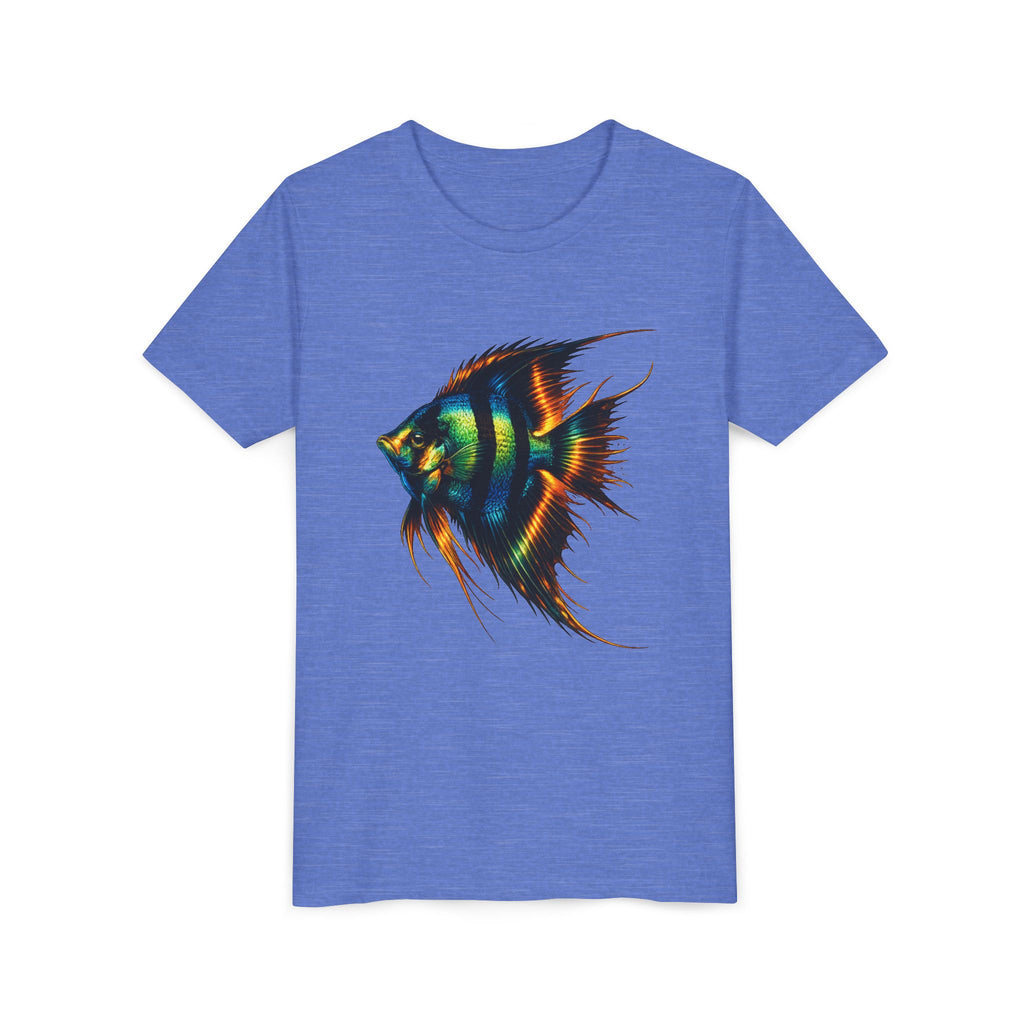 Angelfish Youth Tee – Colorful Aquarium Fish Graphic Shirt for Kids