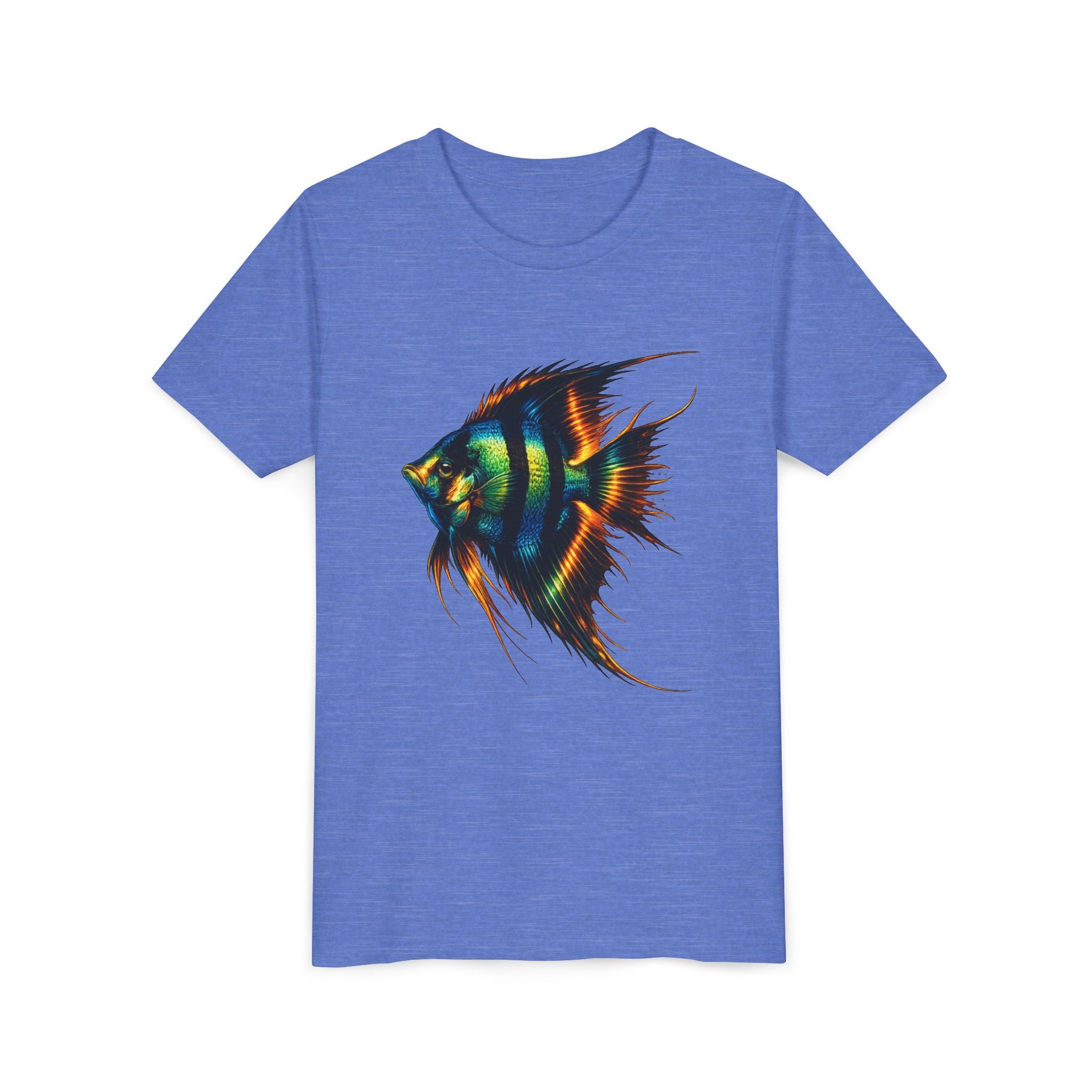 Angelfish Youth Tee – Colorful Aquarium Fish Graphic Shirt for Kids