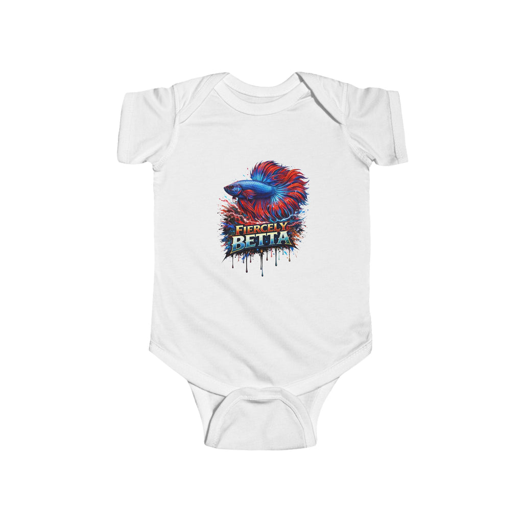 Infant Bodysuit — Fiercely Betta Colorful Betta Fish Baby Onesie