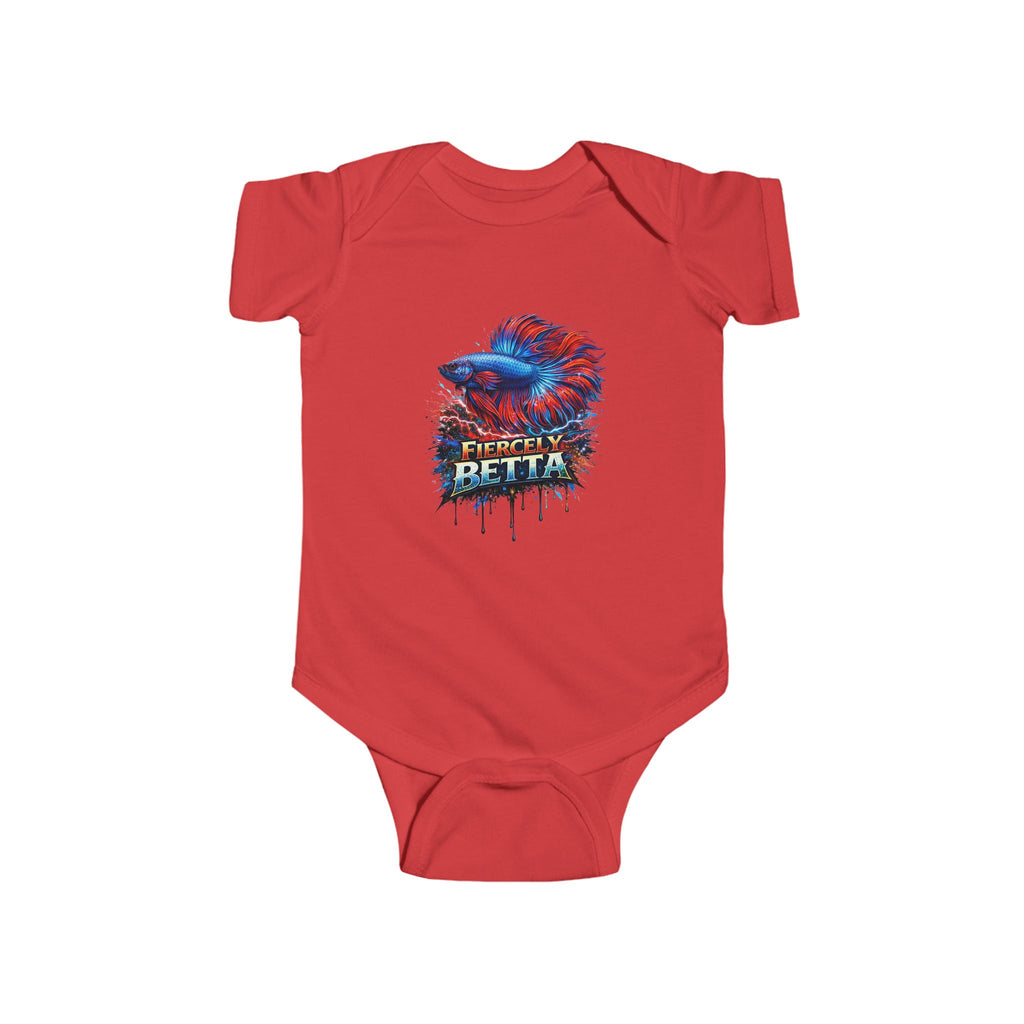 Infant Bodysuit — Fiercely Betta Colorful Betta Fish Baby Onesie