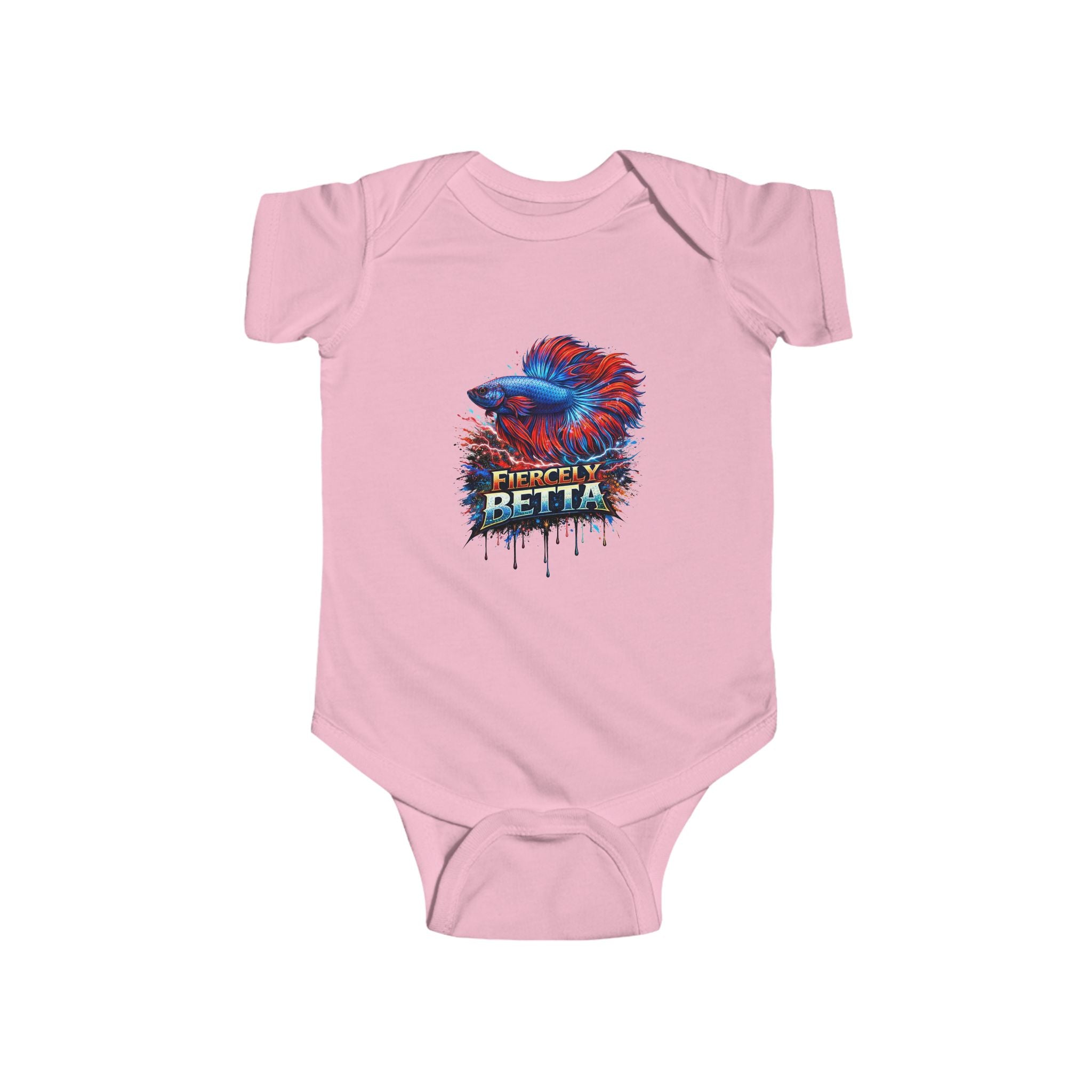 Infant Bodysuit — Fiercely Betta Colorful Betta Fish Baby Onesie
