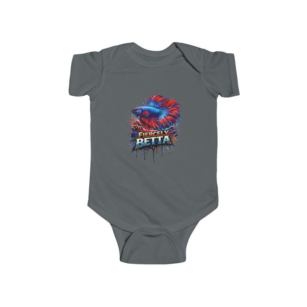 Infant Bodysuit — Fiercely Betta Colorful Betta Fish Baby Onesie