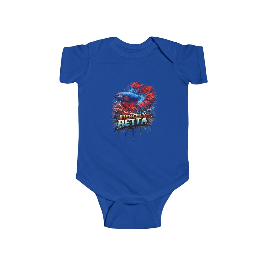 Infant Bodysuit — Fiercely Betta Colorful Betta Fish Baby Onesie