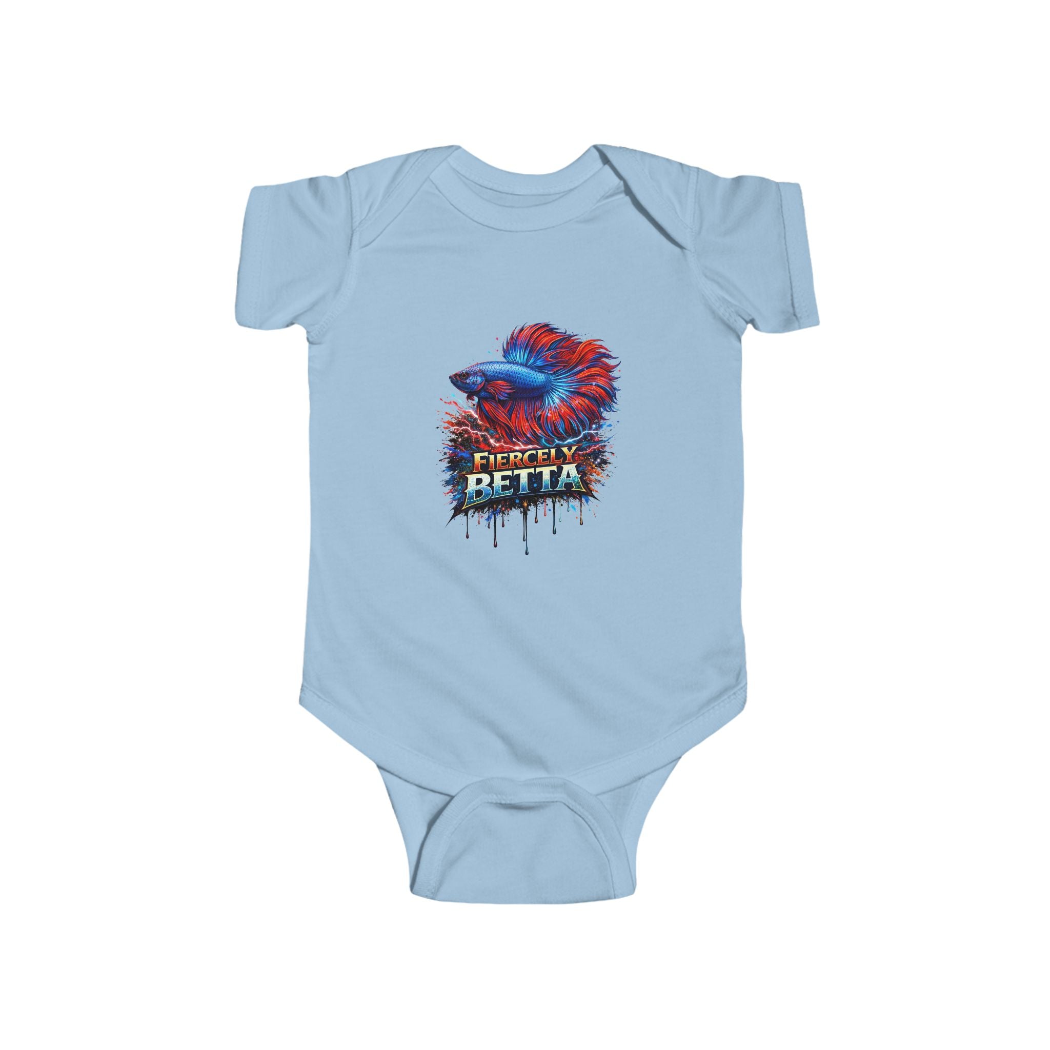 Infant Bodysuit — Fiercely Betta Colorful Betta Fish Baby Onesie