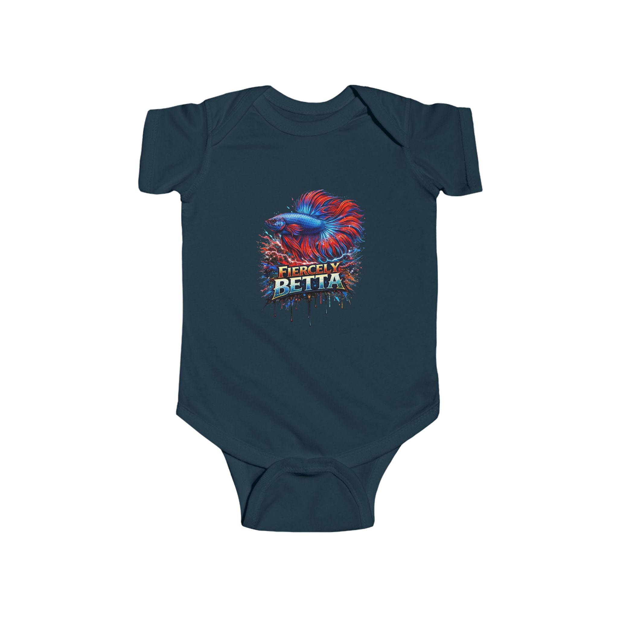 Infant Bodysuit — Fiercely Betta Colorful Betta Fish Baby Onesie