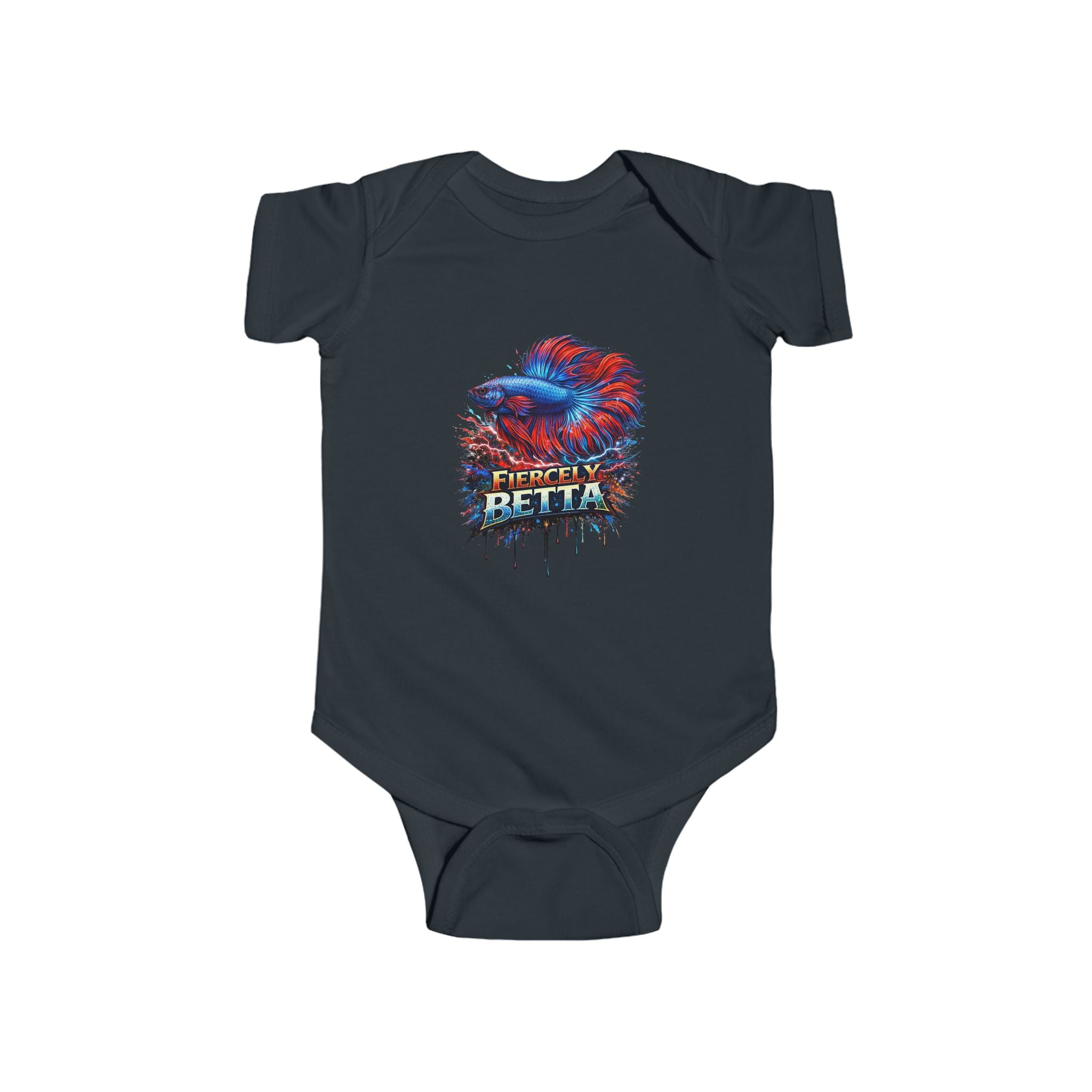 Infant Bodysuit — Fiercely Betta Colorful Betta Fish Baby Onesie