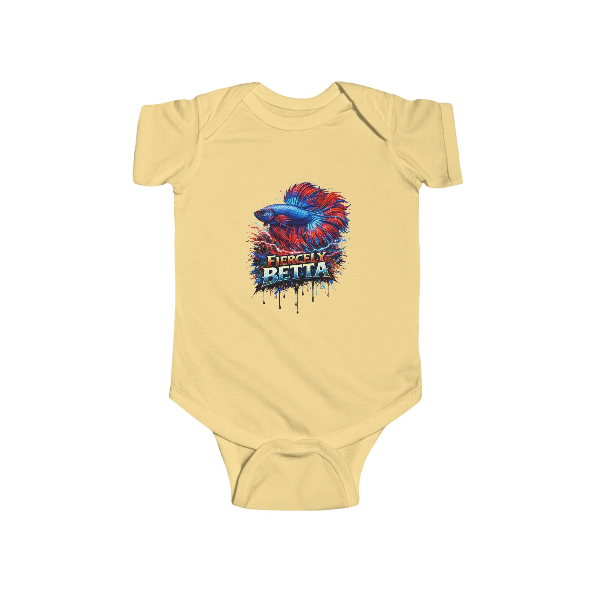 Infant Bodysuit — Fiercely Betta Colorful Betta Fish Baby Onesie