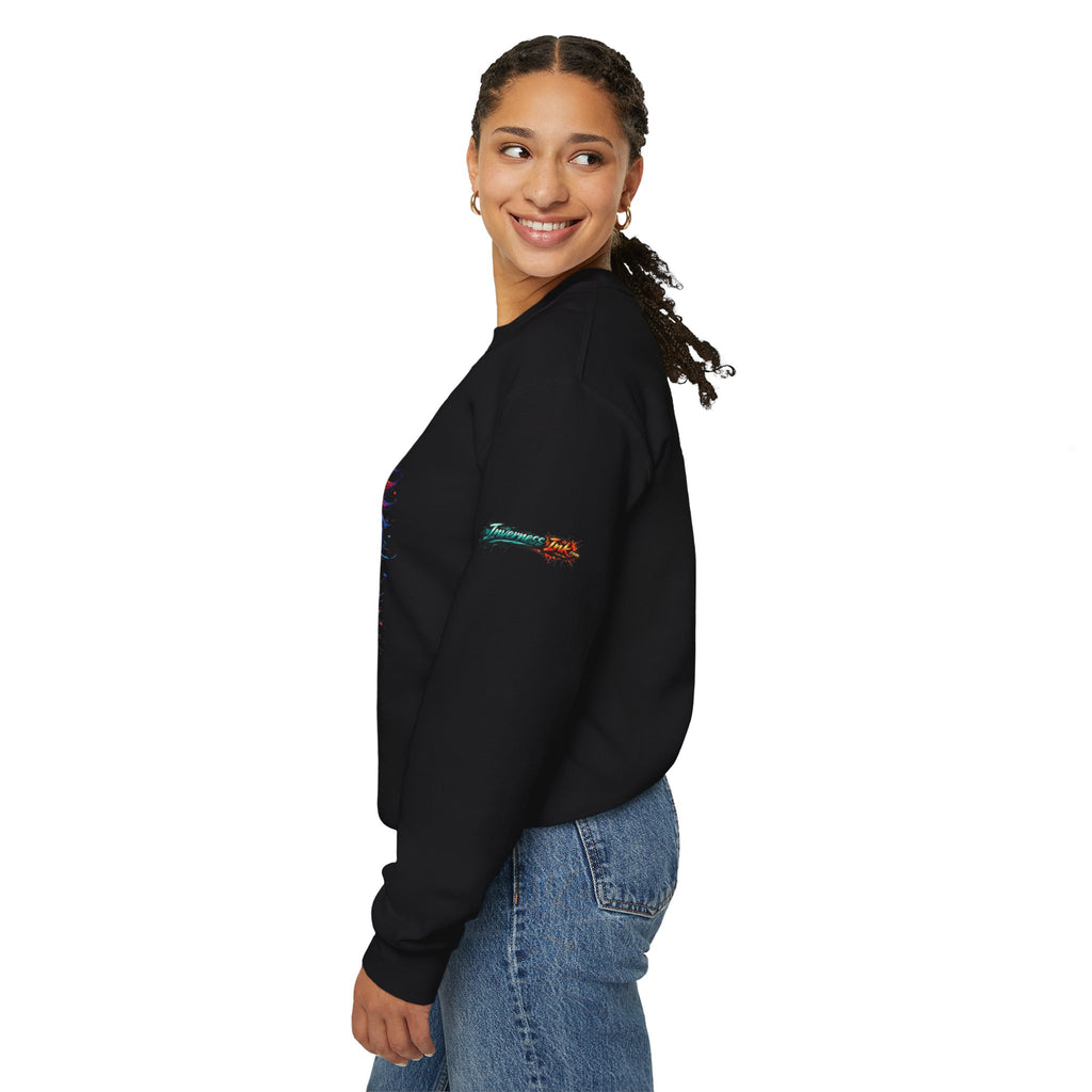 Betta Fish Crewneck Sweatshirt — "Fiercely Betta" Colorful Aquarium Graphic