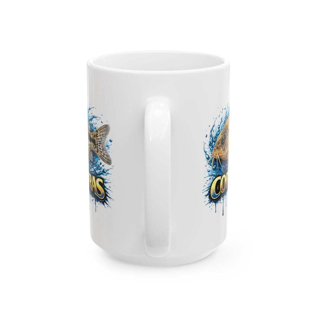 Peppered Cory – Premium Glossy Ceramic Mug — Aquarium Lover Coffee Cup (11oz/15oz)