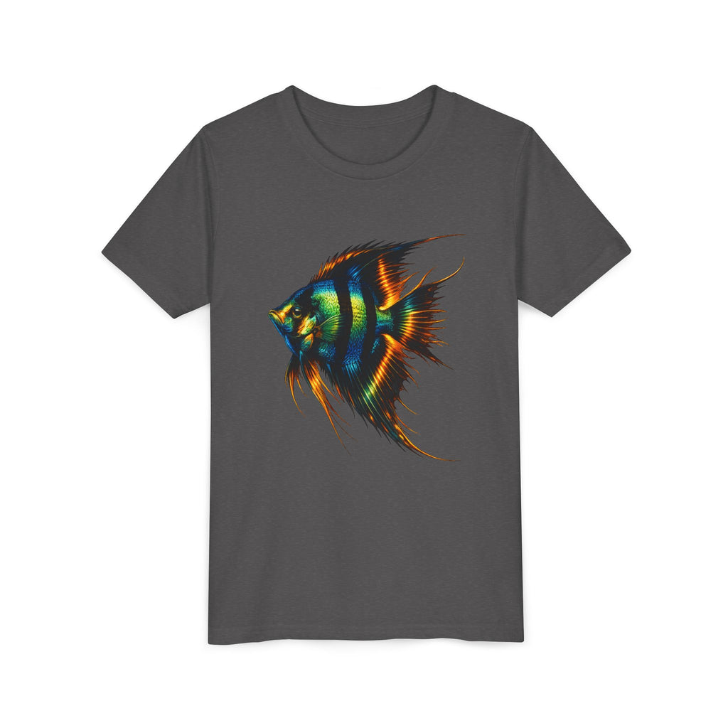 Angelfish Youth Tee – Colorful Aquarium Fish Graphic Shirt for Kids