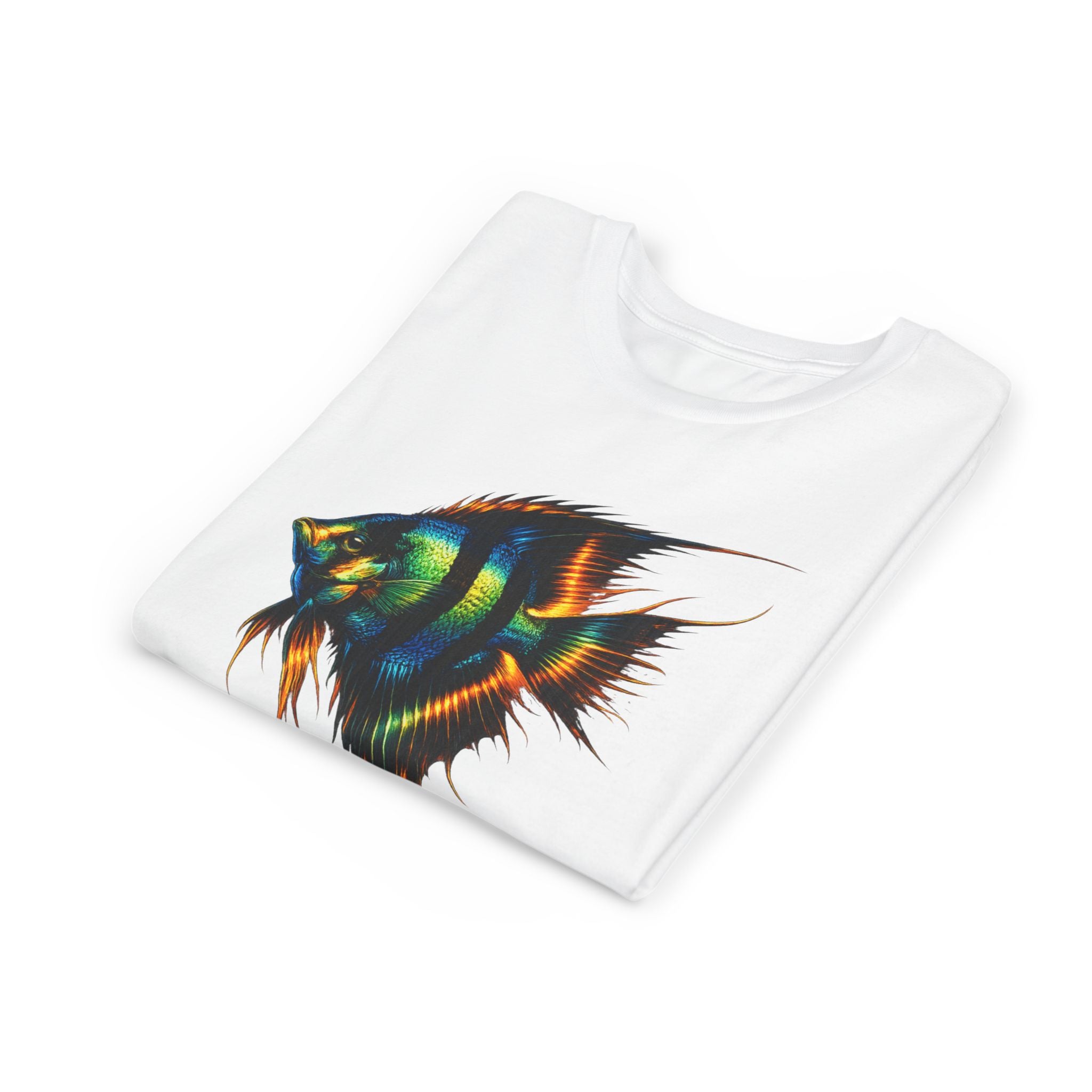 Angelfish Youth Tee – Colorful Aquarium Fish Graphic Shirt for Kids