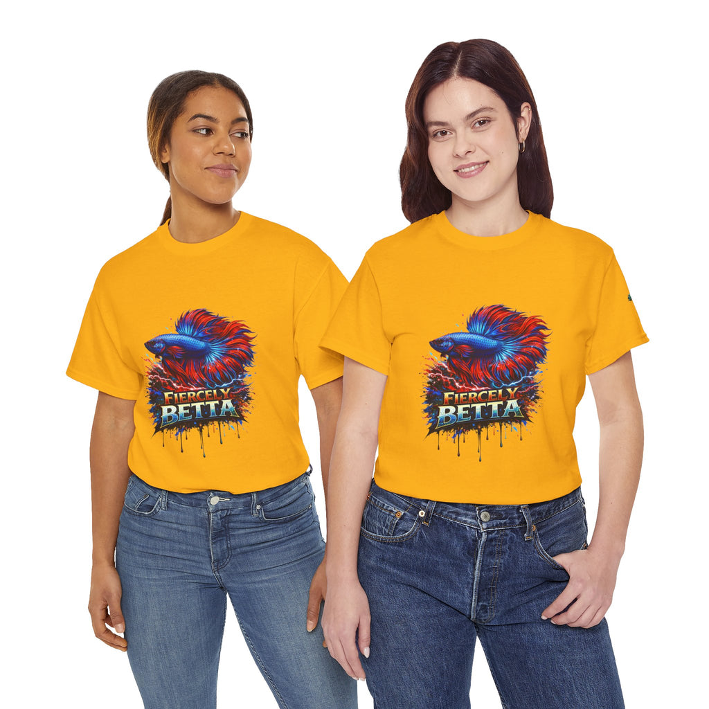 Betta Fish T-Shirt — Fiercely Betta Colorful Aquarium Fish Tee