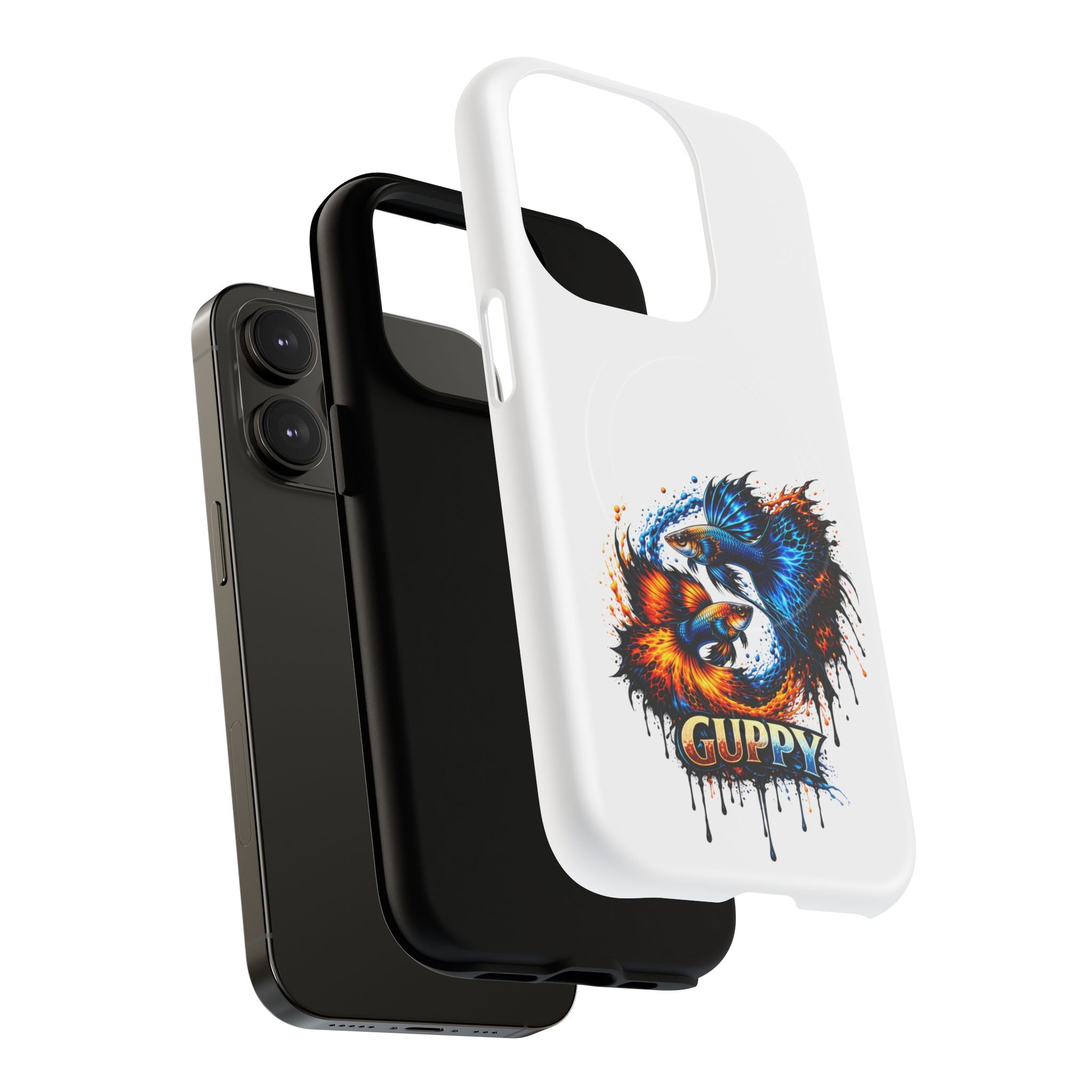 Fire & Ice Guppy – "Neon Flare" Magnetic Impact Case