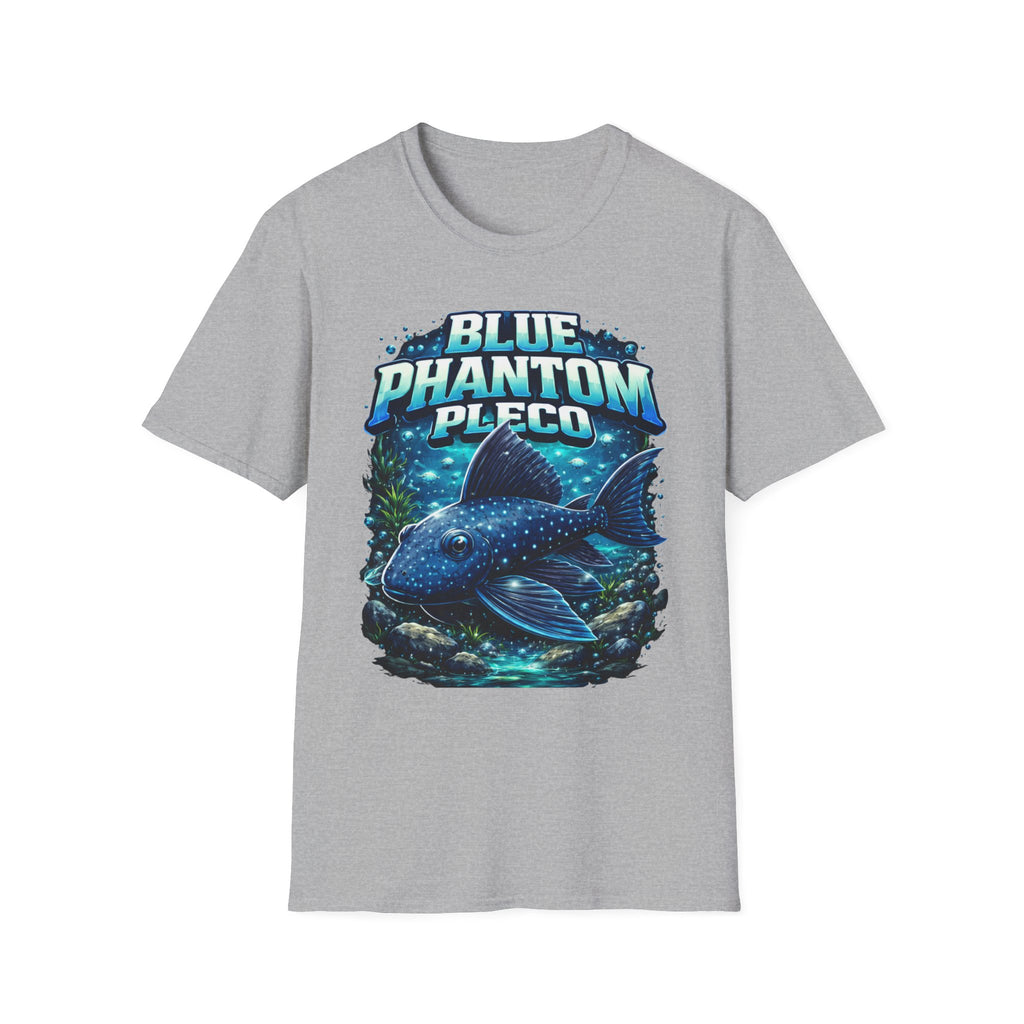 Blue Phantom Pleco T-Shirt — Graphic Aquarium Fish Tee