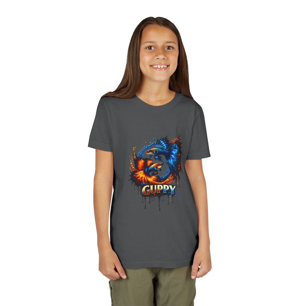 Fire & Ice Guppy – Youth "Neon Flare" Premium Tee