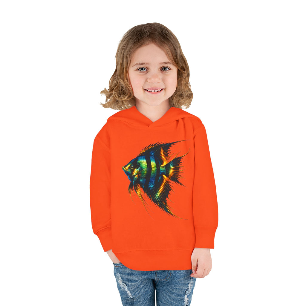 Toddler Hoodie with Colorful Angelfish Graphic