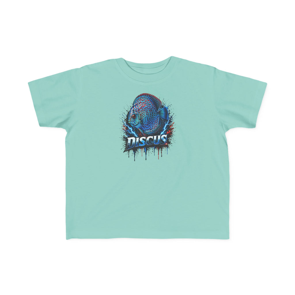 Discus Fish Toddler Tee — Colorful Aquarium Graphic Shirt
