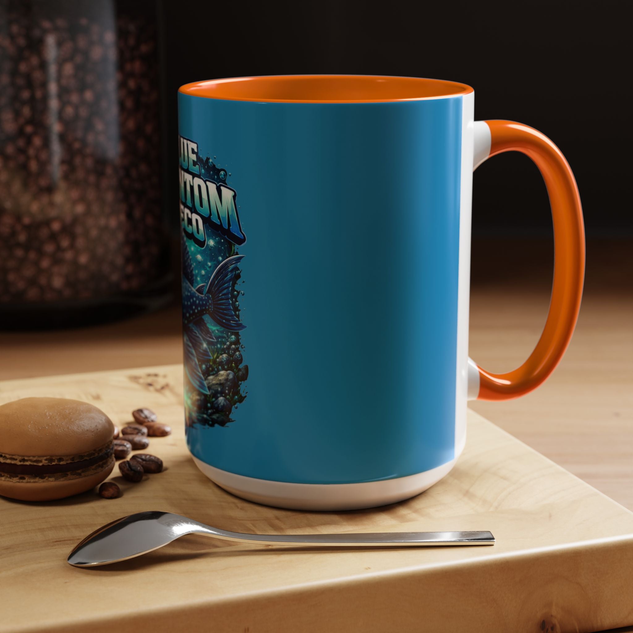 Blue Phantom Pleco Accent Coffee Mug – Aquarium Fish Lover Gift (11/15oz)