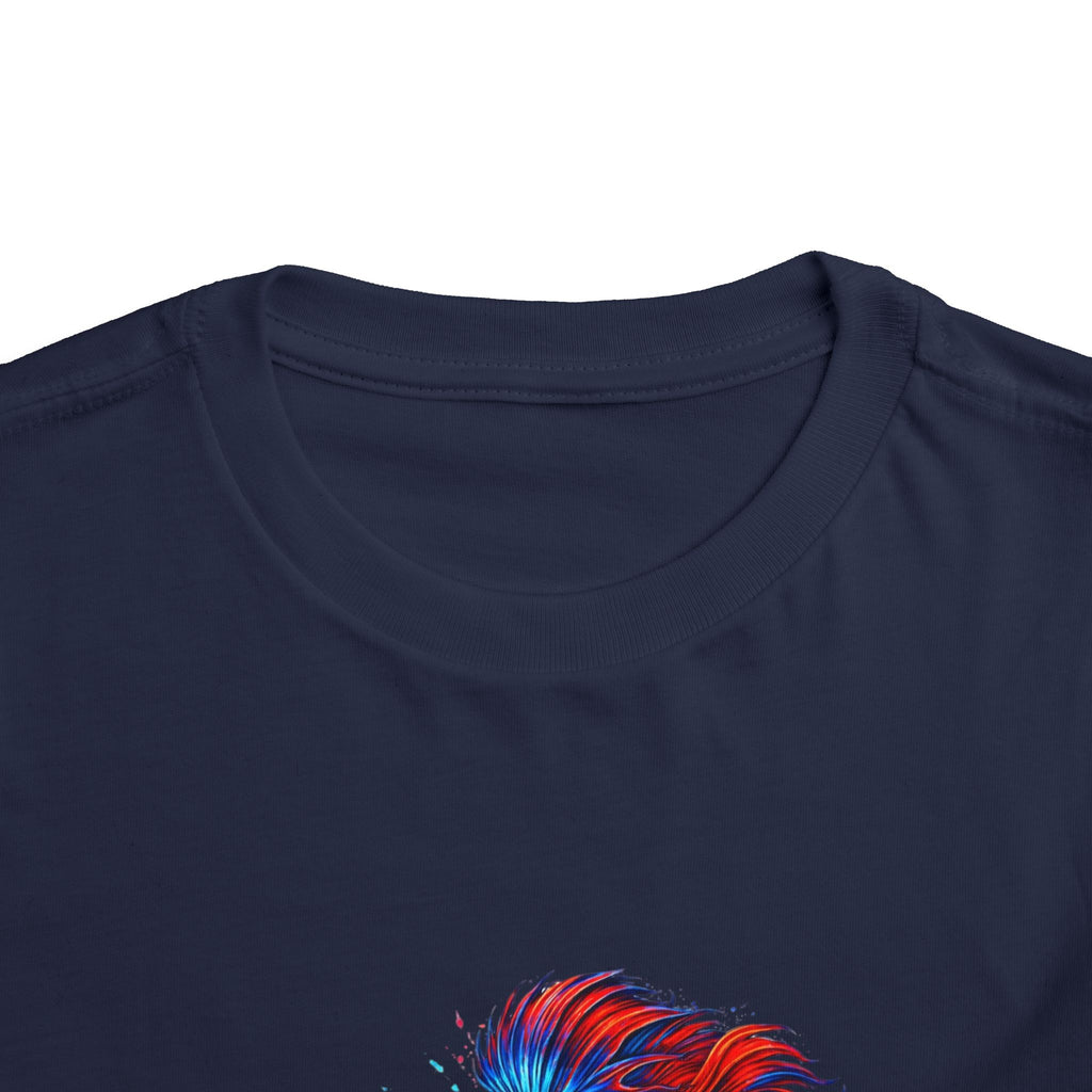 Toddler Tee - 'Fierce Betta' Colorful Betta Fish Graphic Shirt for Kids