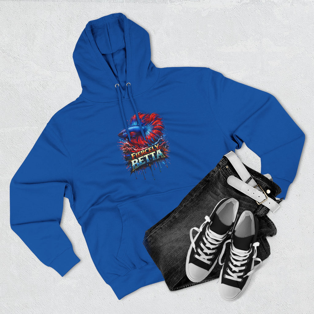 Fiercely Betta – Premium "Neon Flare" 3-End Fleece Hoodie