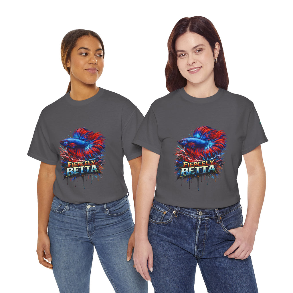 Betta Fish T-Shirt — Fiercely Betta Colorful Aquarium Fish Tee