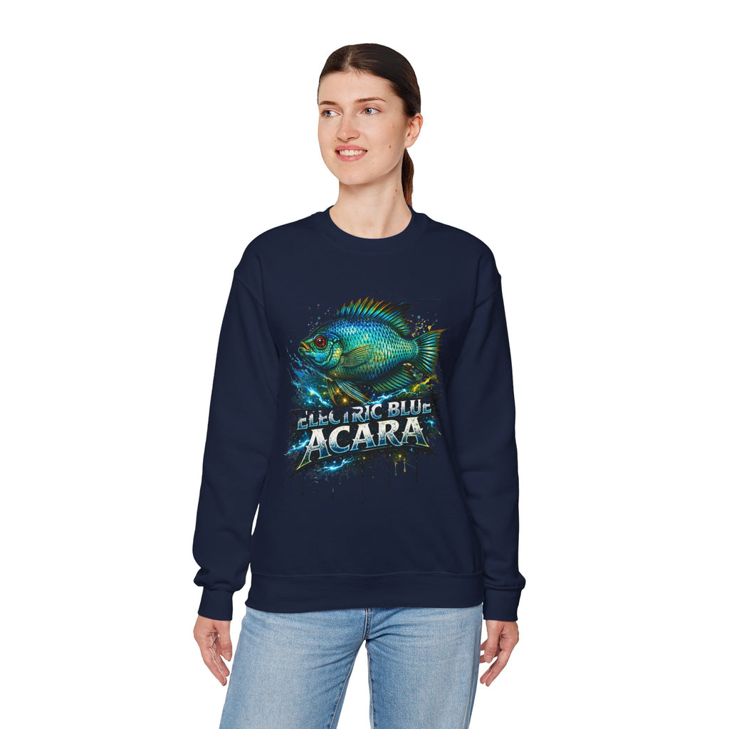 Electric Blue Acara – Heavy Blend™ Crewneck Sweatshirt