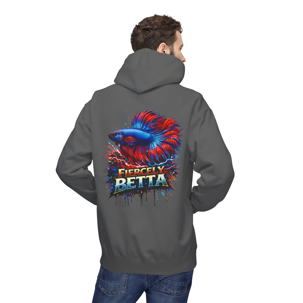 Fiercely Betta Hoodie – Colorful Betta Fish Graphic Pullover