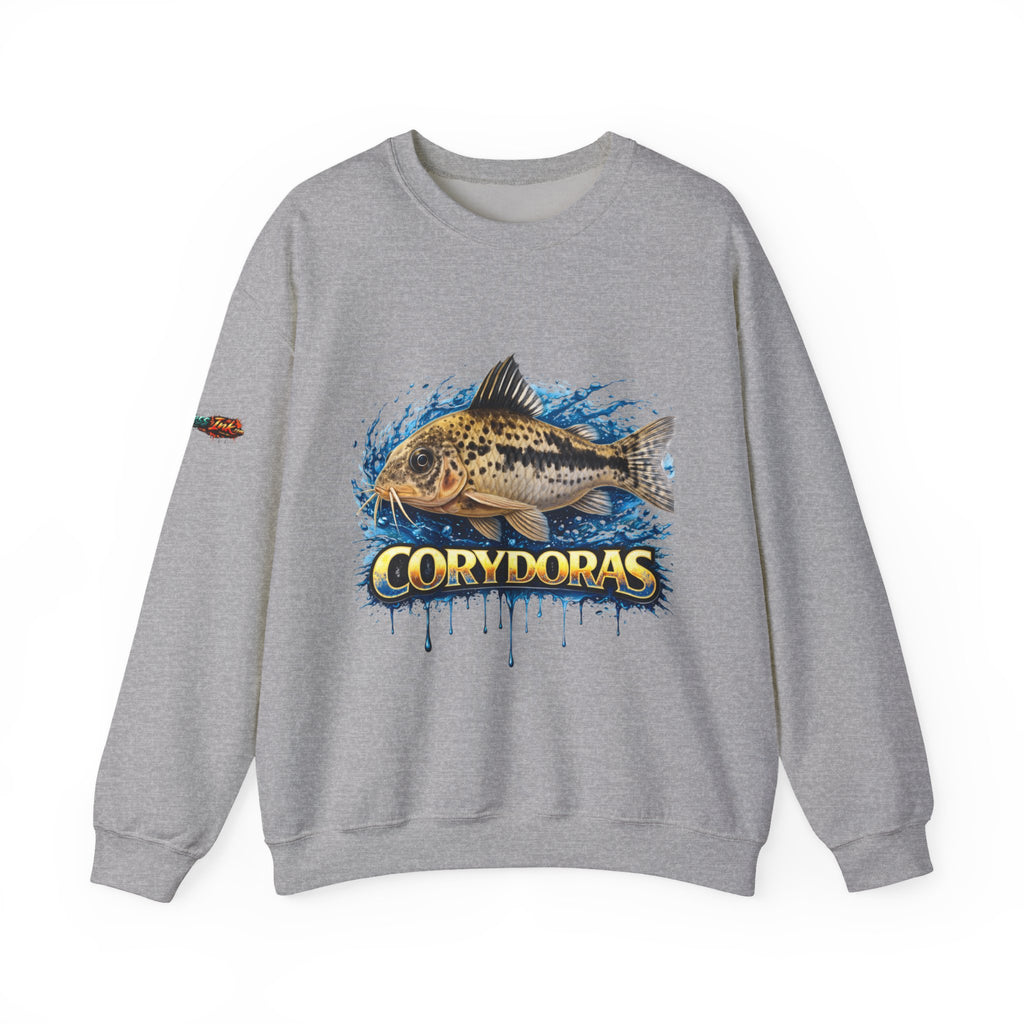 Peppered Corydoras Fish Crewneck Sweatshirt – Aquatic Aquarium Lover Tee